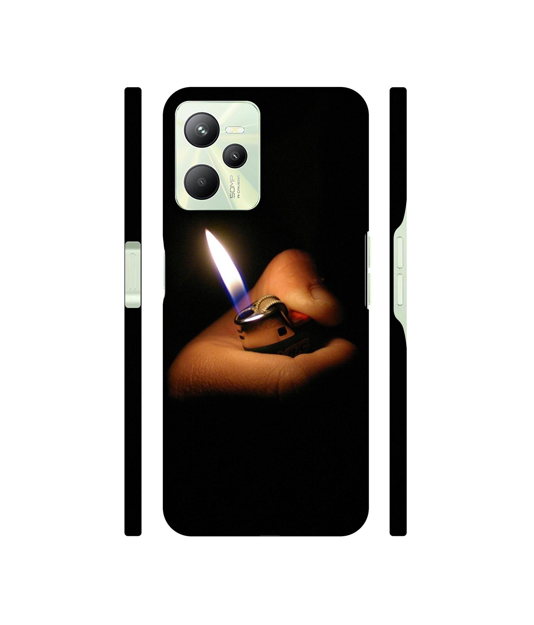 Lighter Flames Designer Hard Back Cover for Realme C35 4G