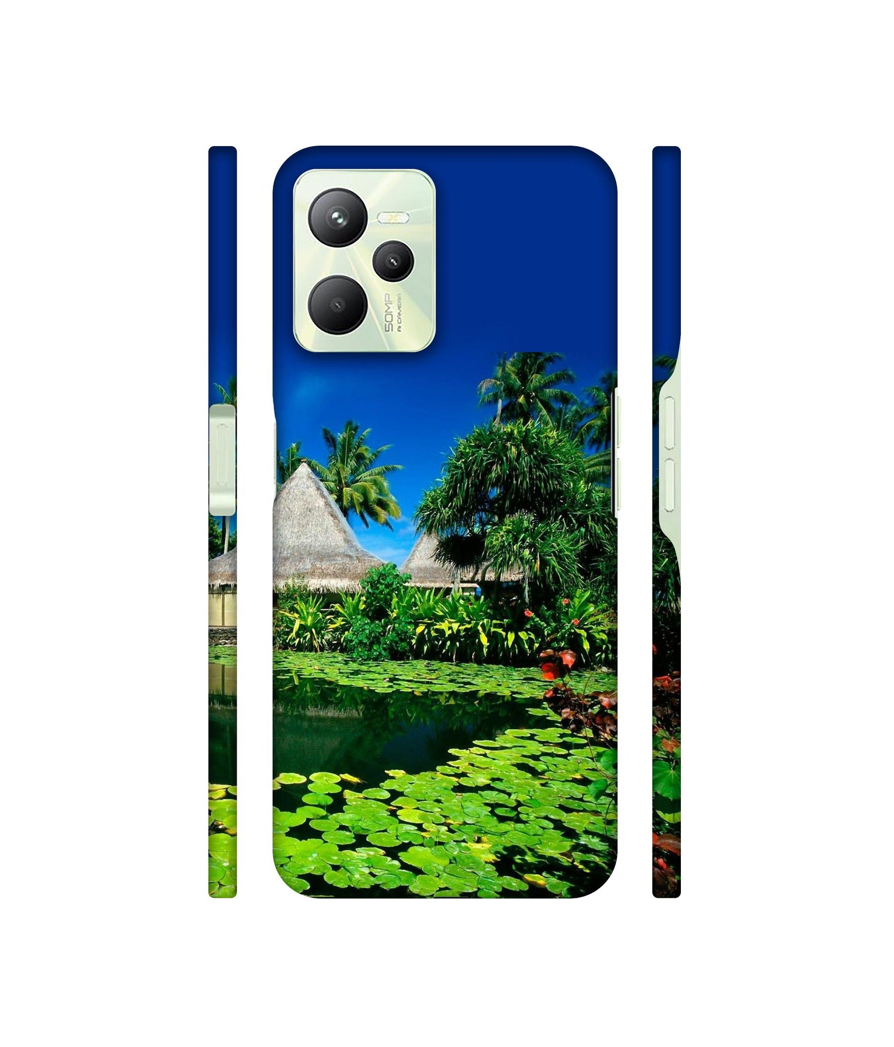 Tropics Water Designer Hard Back Cover for Realme C35 4G