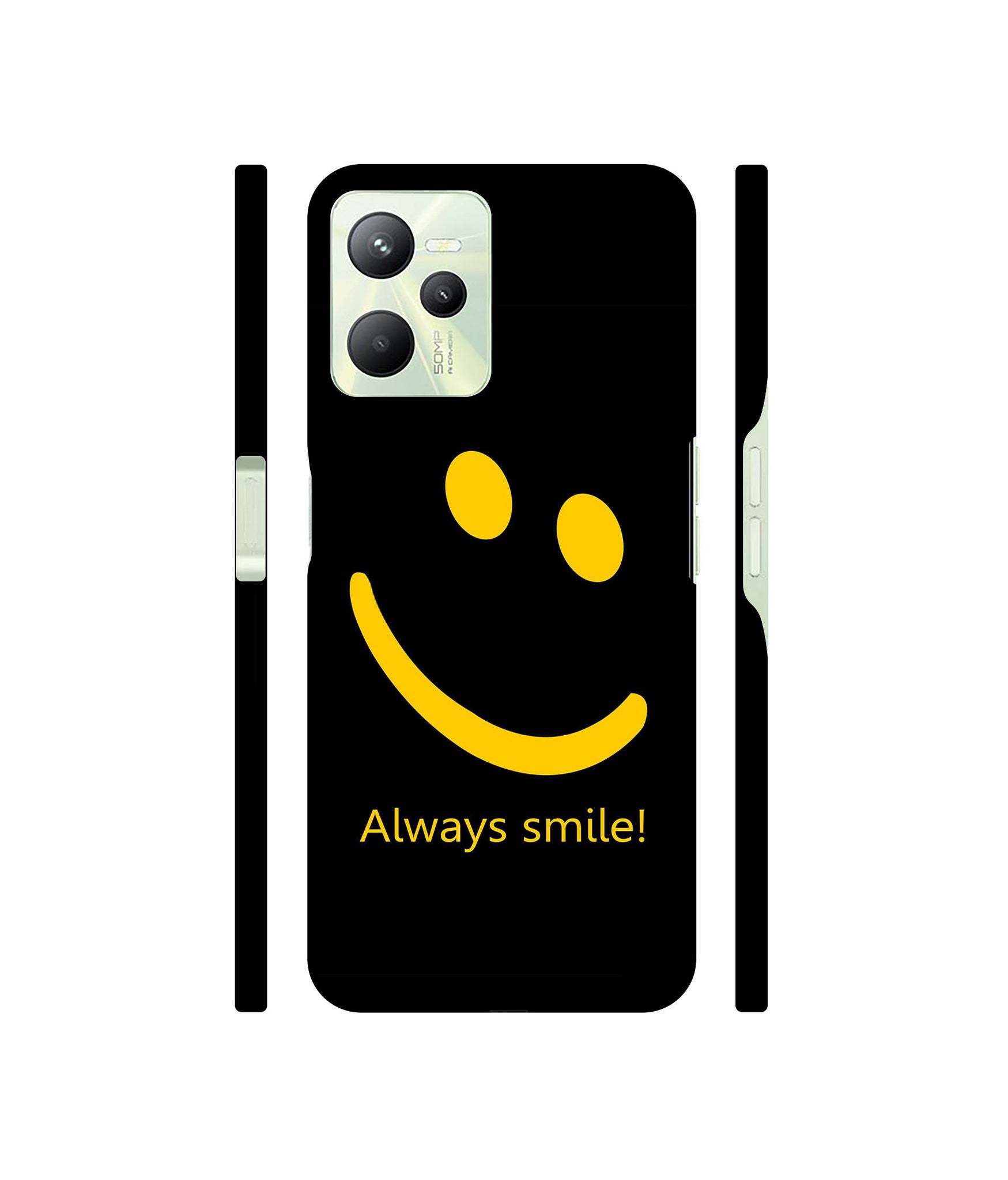 Always Smile Quote Designer Hard Back Cover for Realme C35 4G
