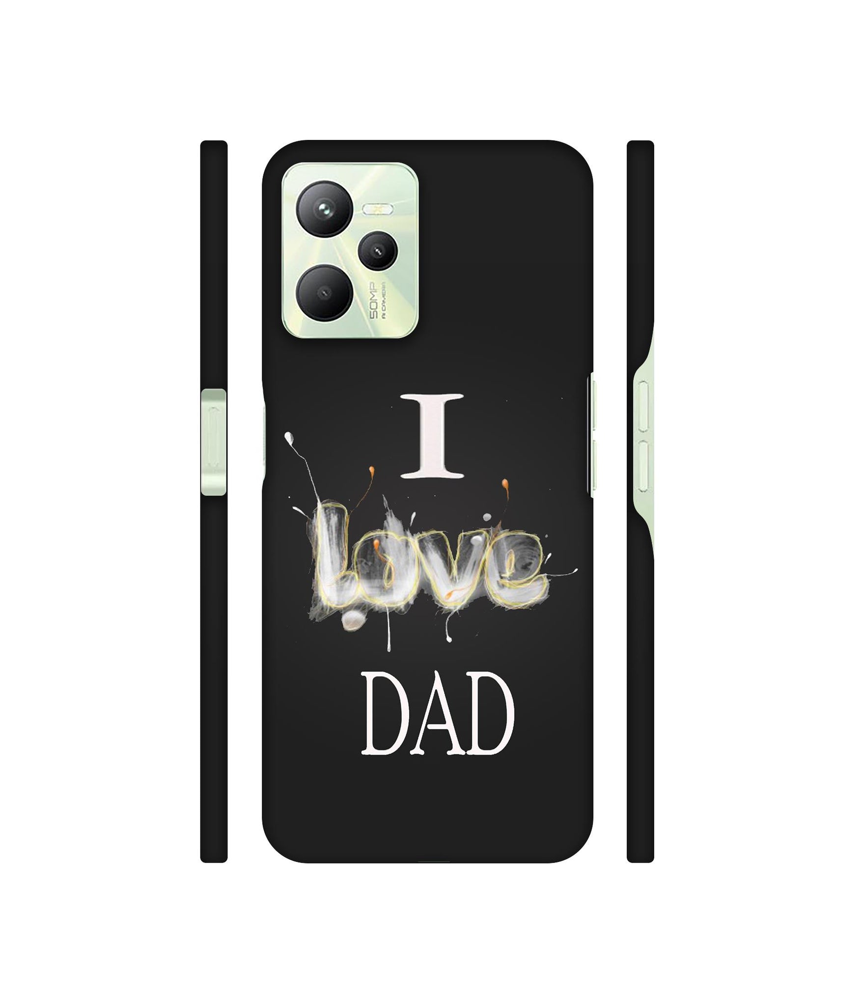 Happy Quote Designer Hard Back Cover for Realme C35 4G