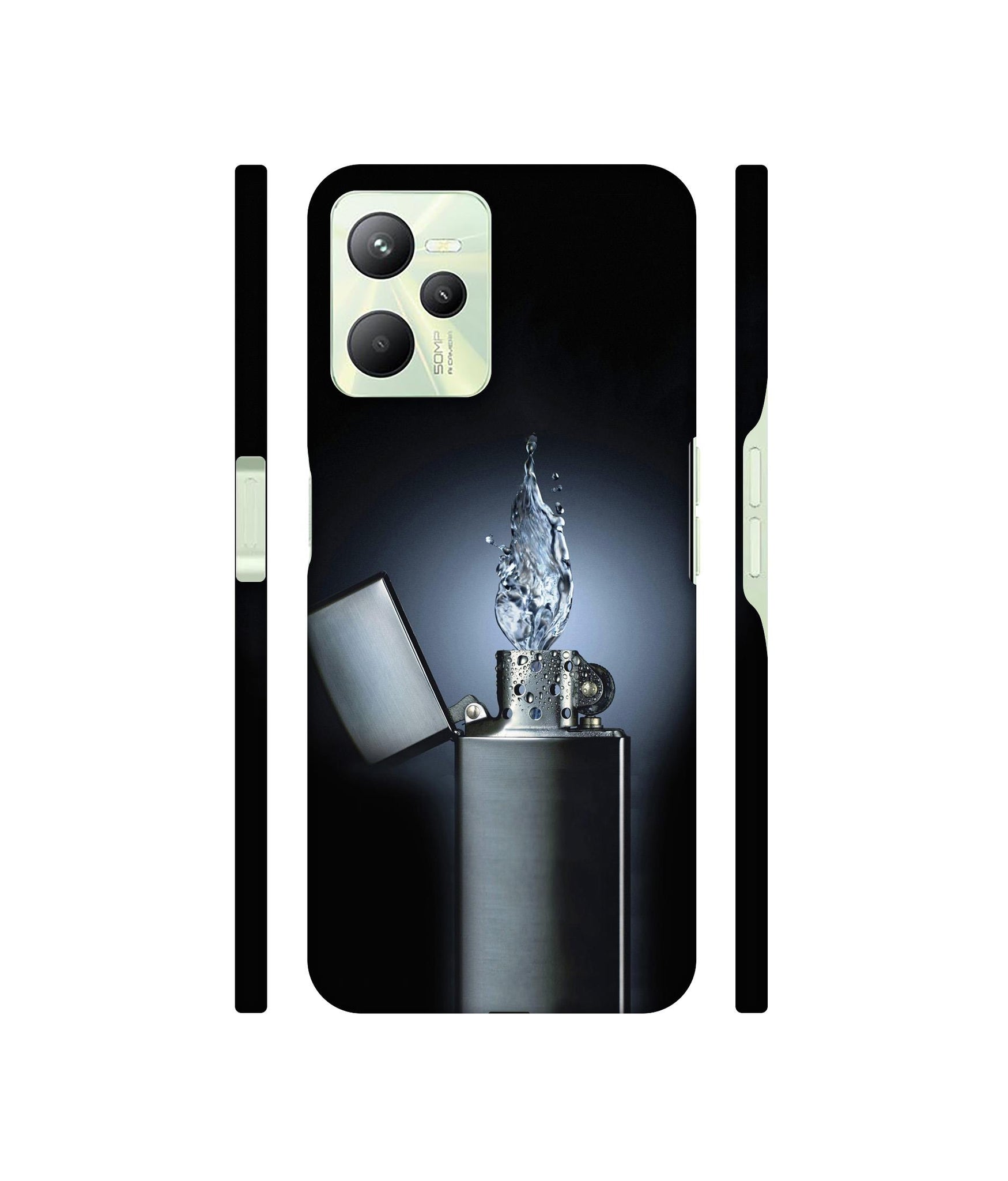 Water Lighter Designer Hard Back Cover for Realme C35 4G