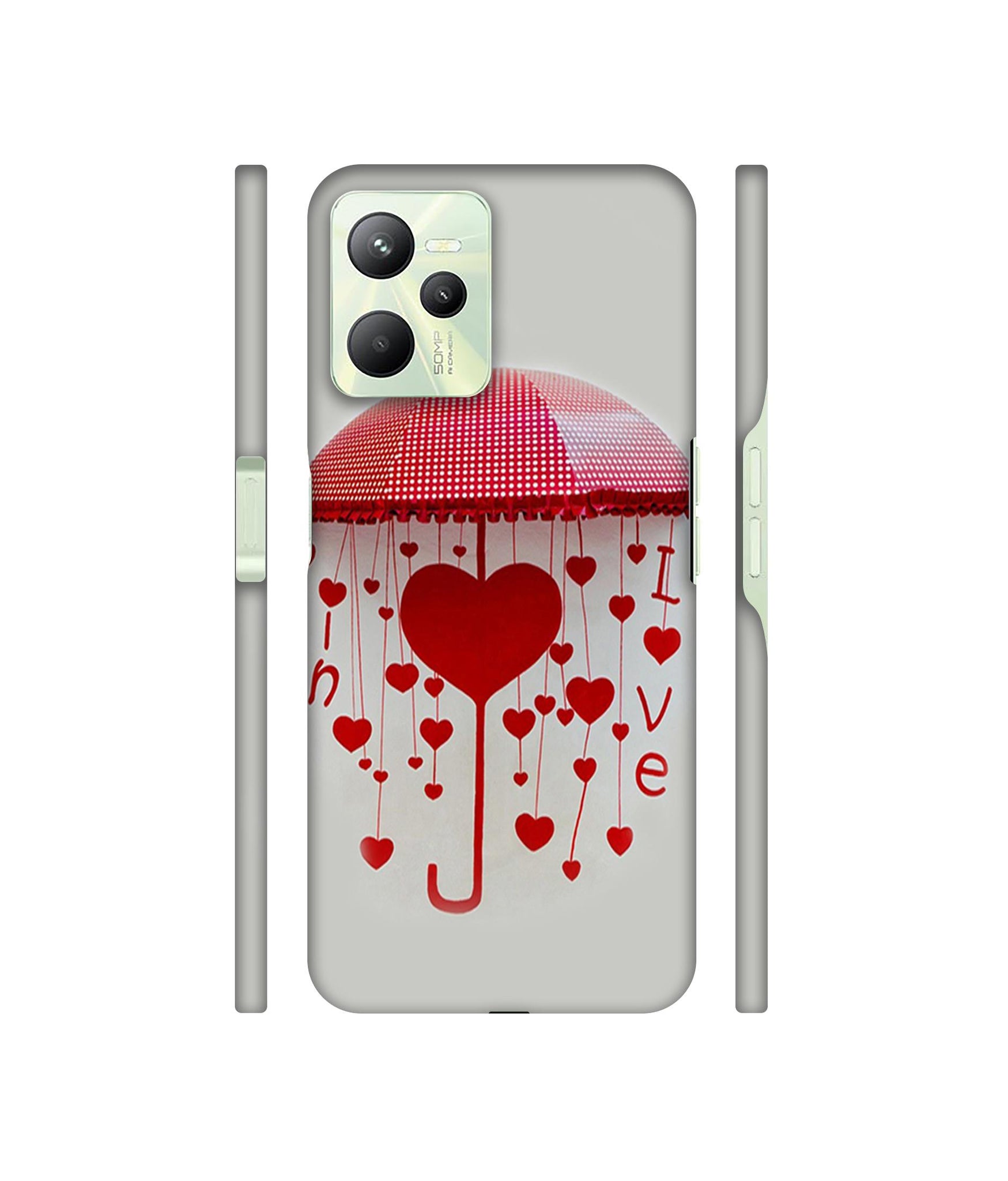 Love Heart Designer Hard Back Cover for Realme C35 4G