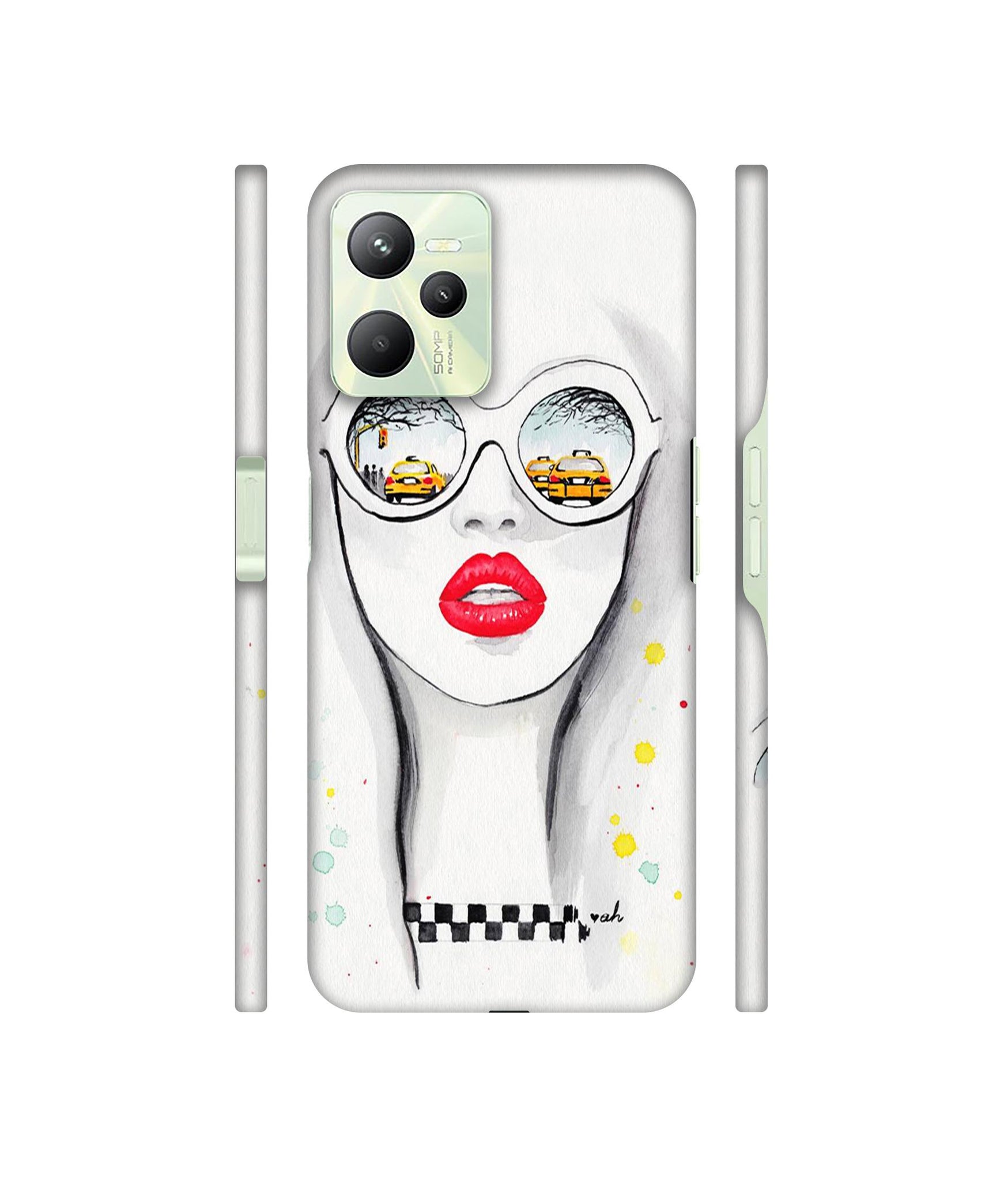 Girl Designer Hard Back Cover for Realme C35 4G