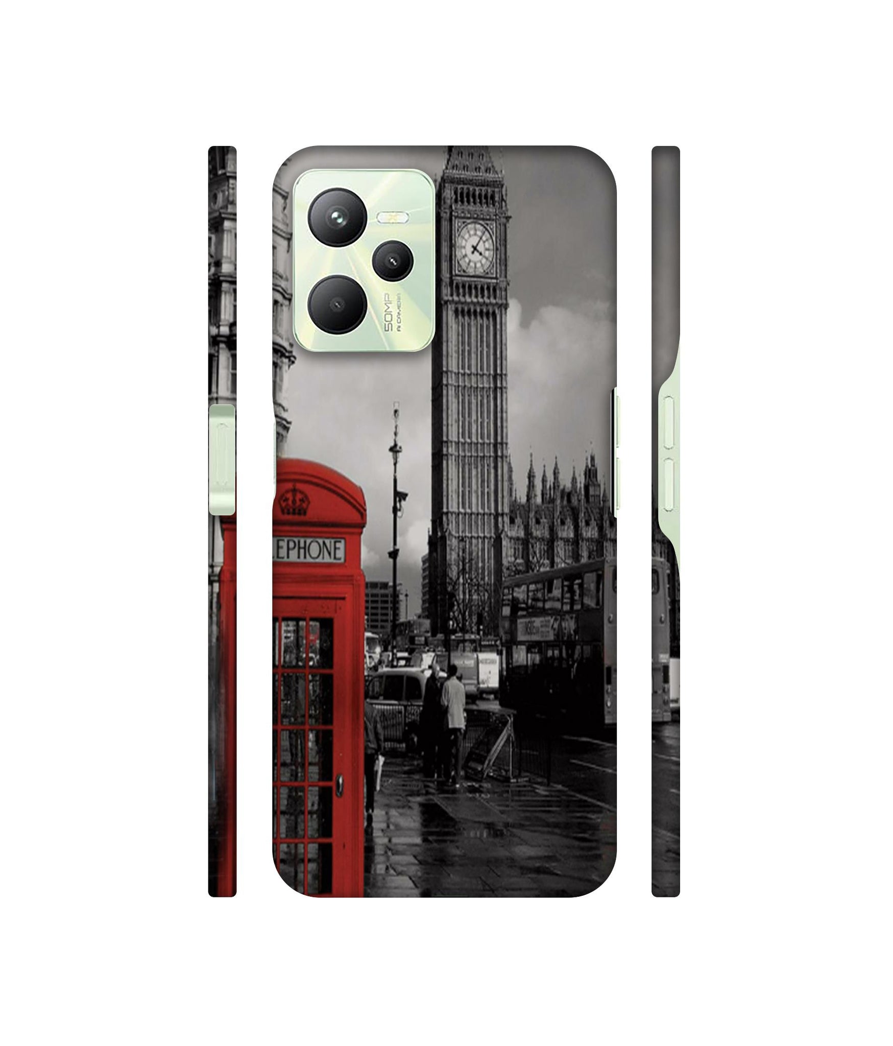 London Theme Designer Hard Back Cover for Realme C35 4G