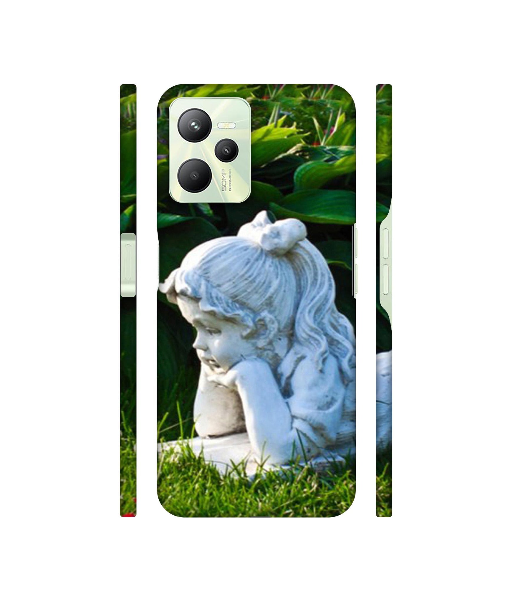 Statue of Girl Designer Hard Back Cover for Realme C35 4G