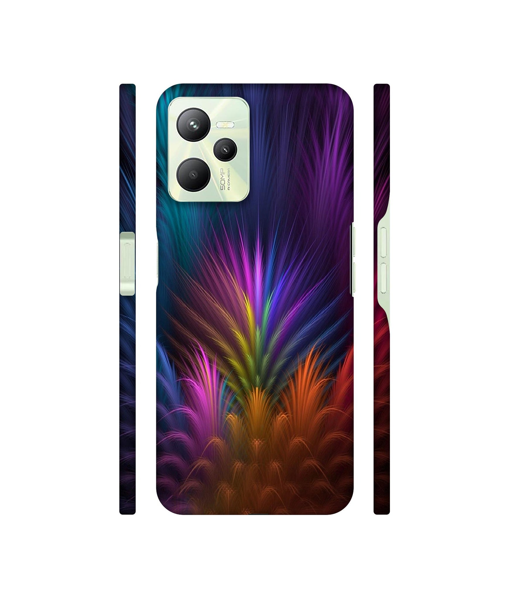 Multicoloured Designer Hard Back Cover for Realme C35 4G