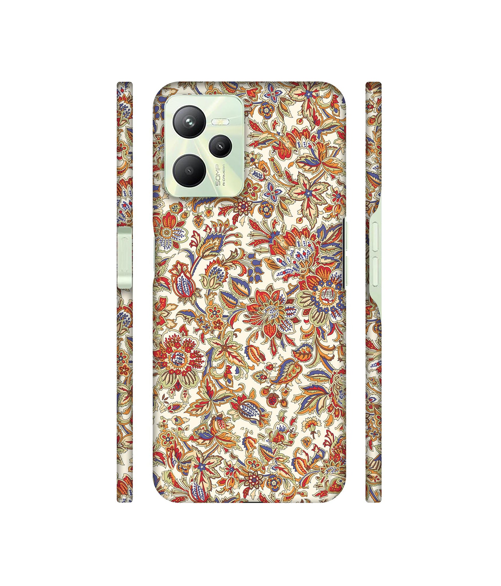 Floral Designer Hard Back Cover for Realme C35 4G