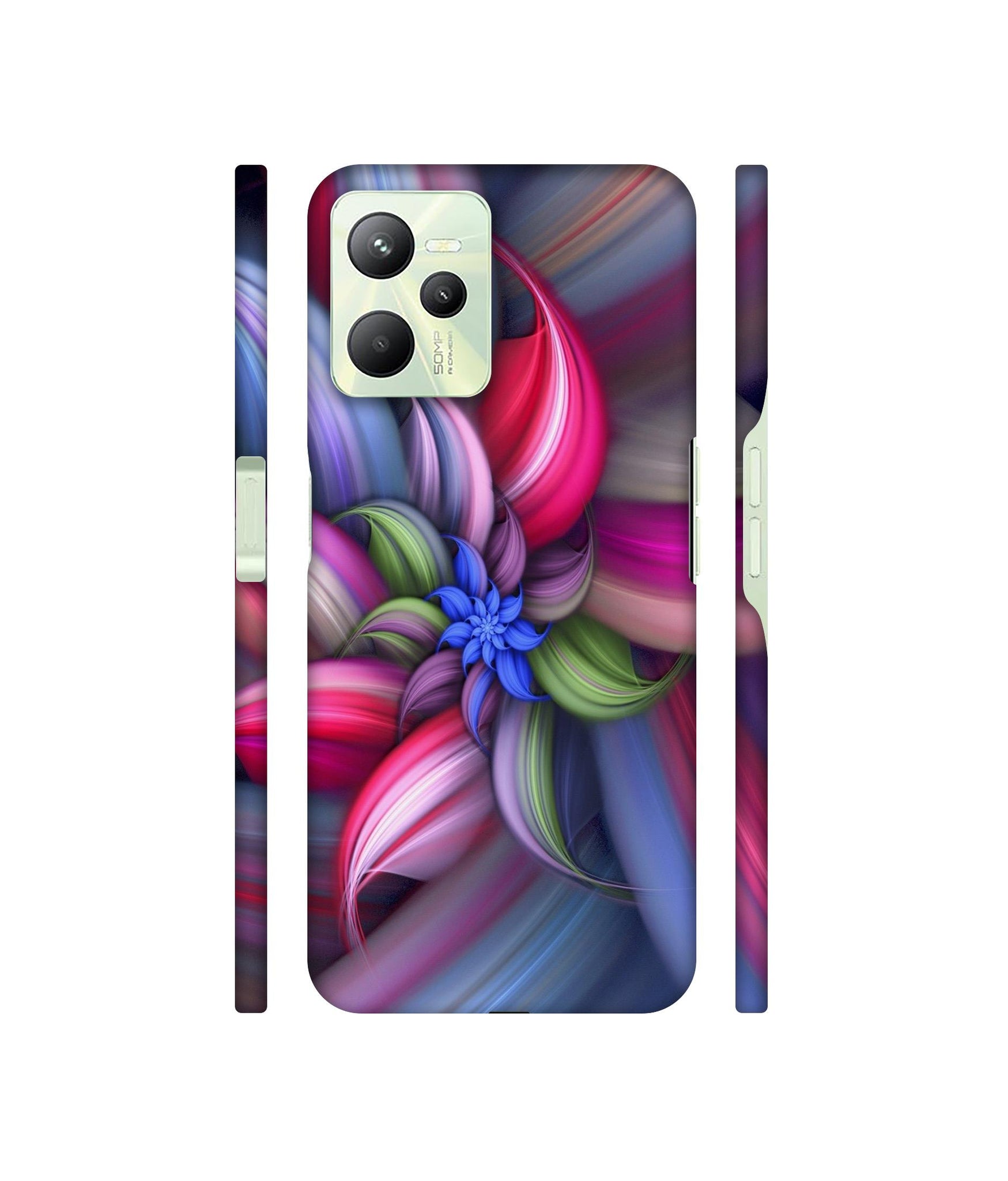 Colorful Flower Designer Hard Back Cover for Realme C35 4G
