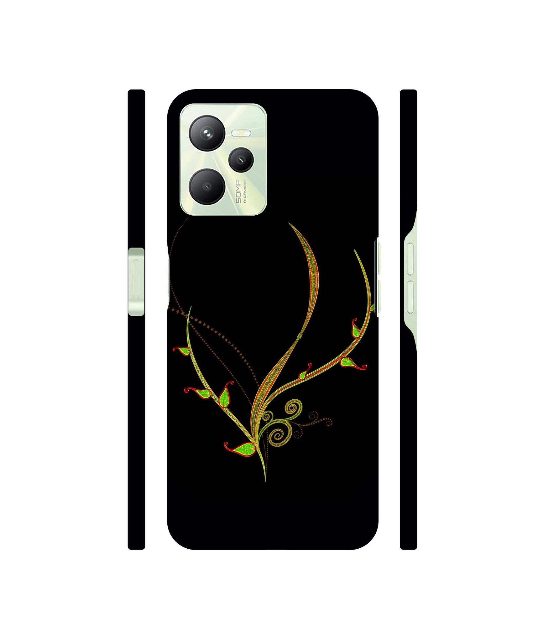 Yellow Pattern Designer Hard Back Cover for Realme C35 4G