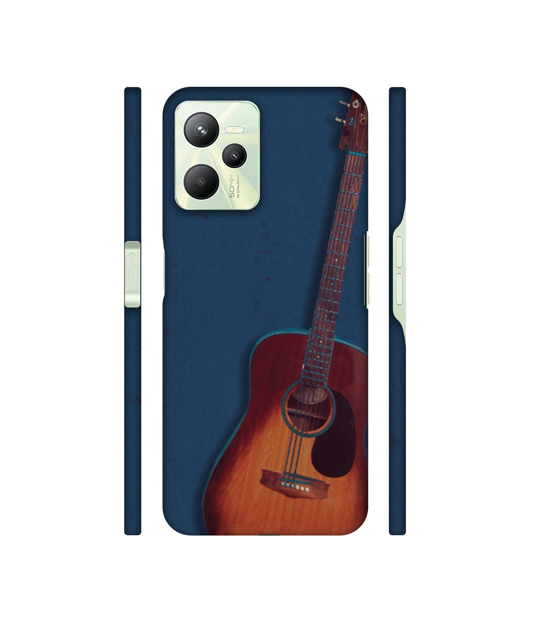 Guitar Designer Hard Back Cover for Realme C35 4G