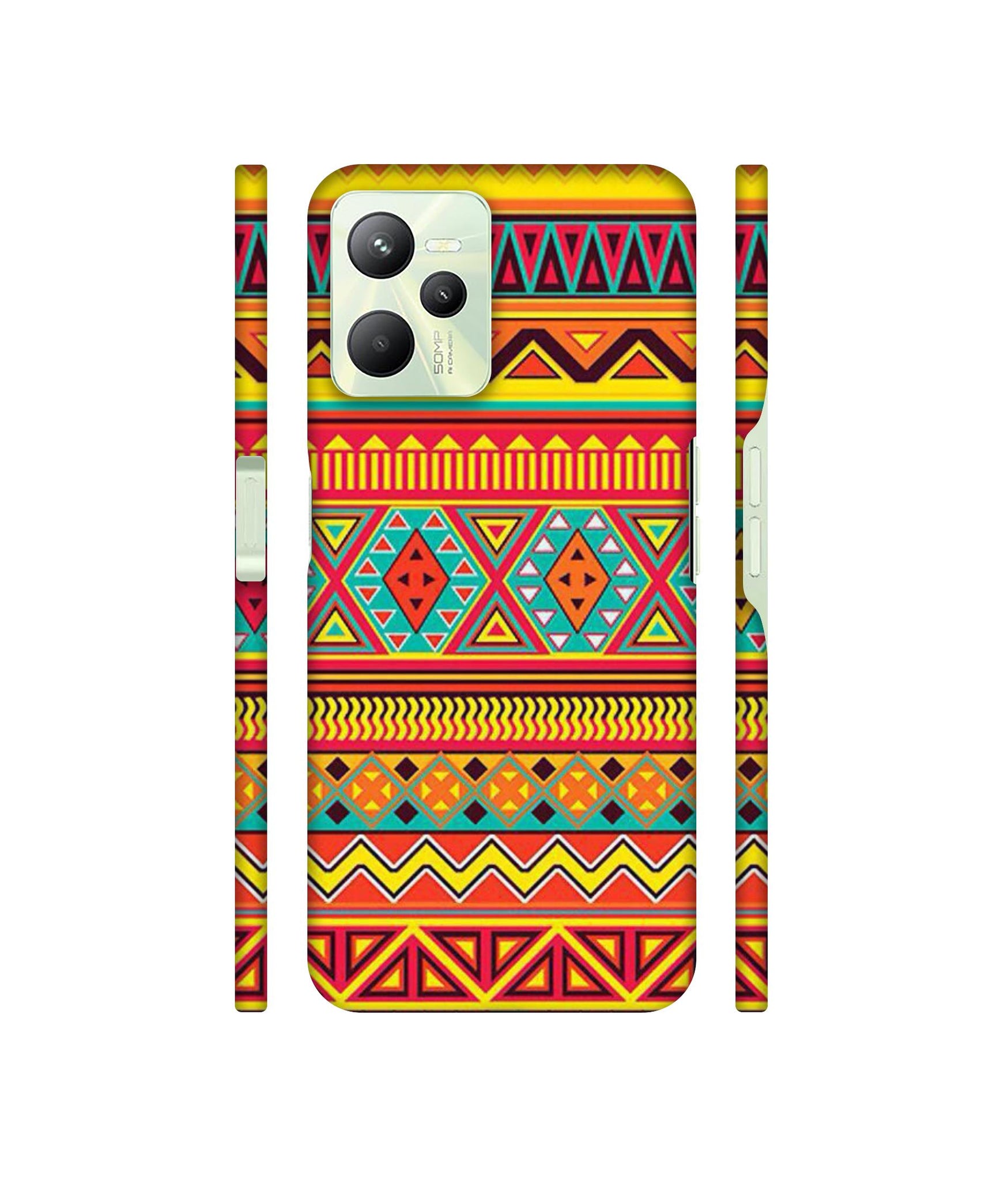Artistic Rangoli Designer Hard Back Cover for Realme C35 4G