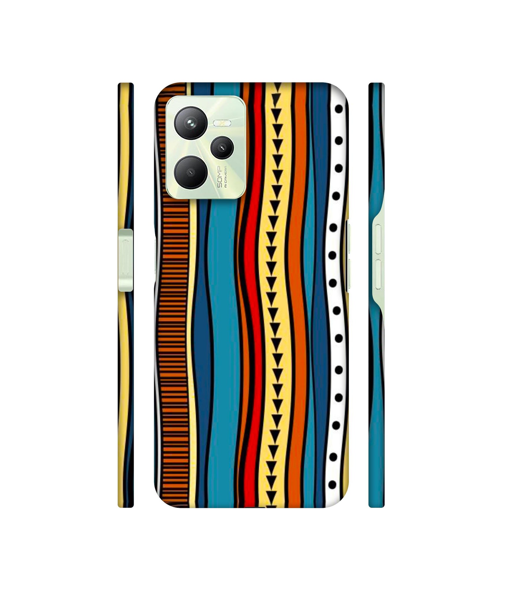 Rangoli Folk Art Designer Hard Back Cover for Realme C35 4G