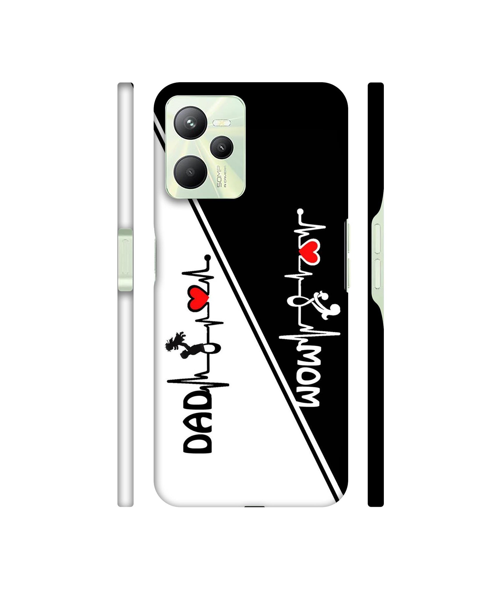 Mom and Dad Lover Designer Hard Back Cover for Realme C35 4G