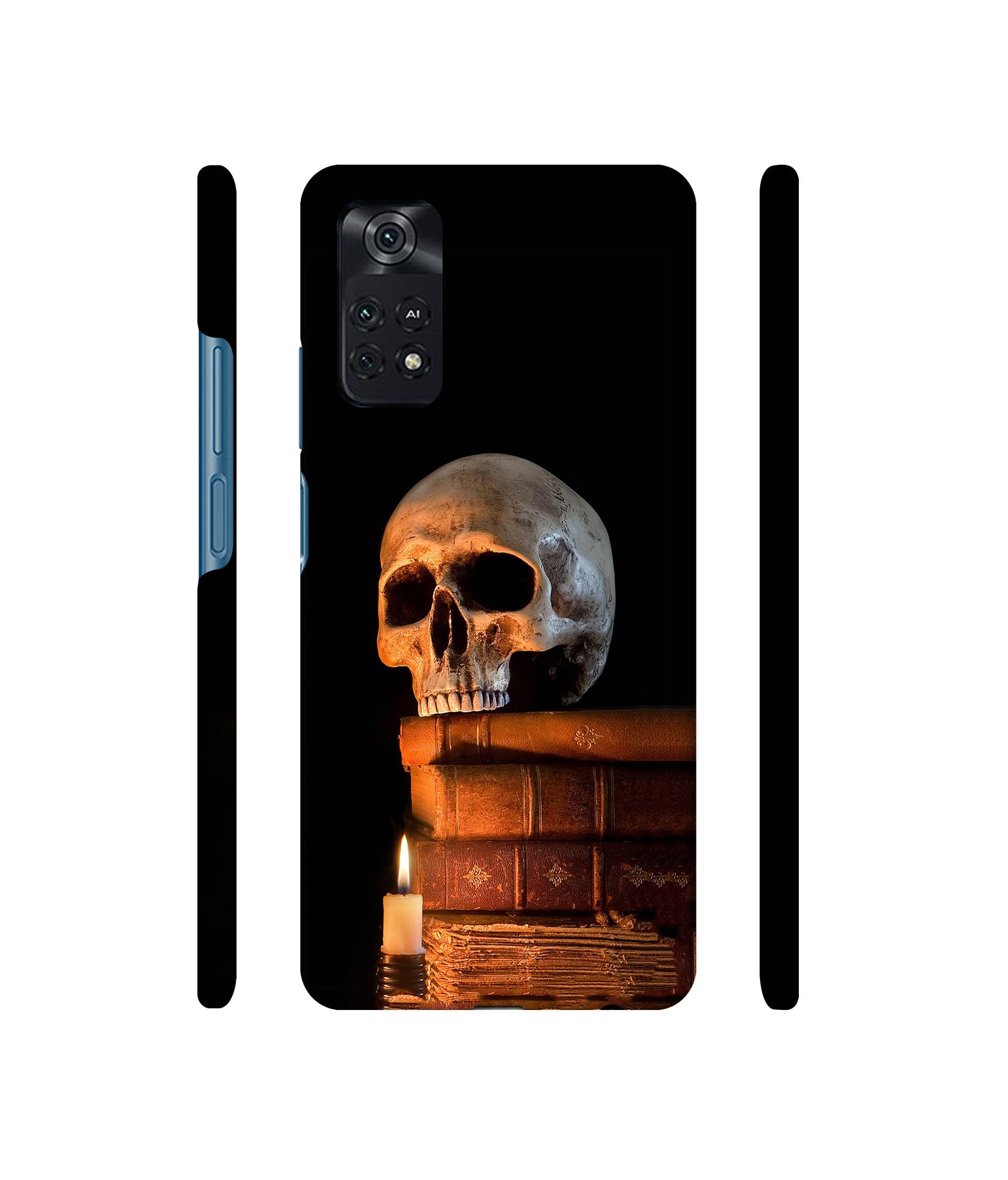 Skull Magic Candles Books Designer Hard Back Cover for Mi Poco M4 Pro 4G