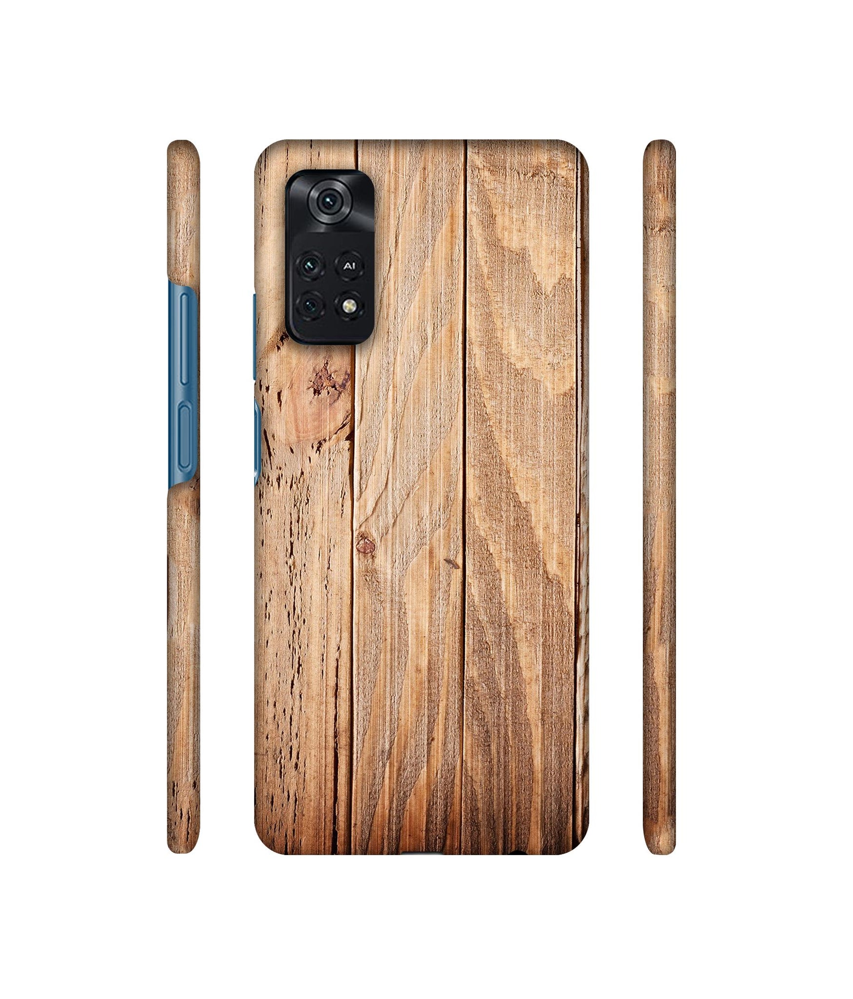 Wooden Texture Designer Hard Back Cover for Mi Poco M4 Pro 4G