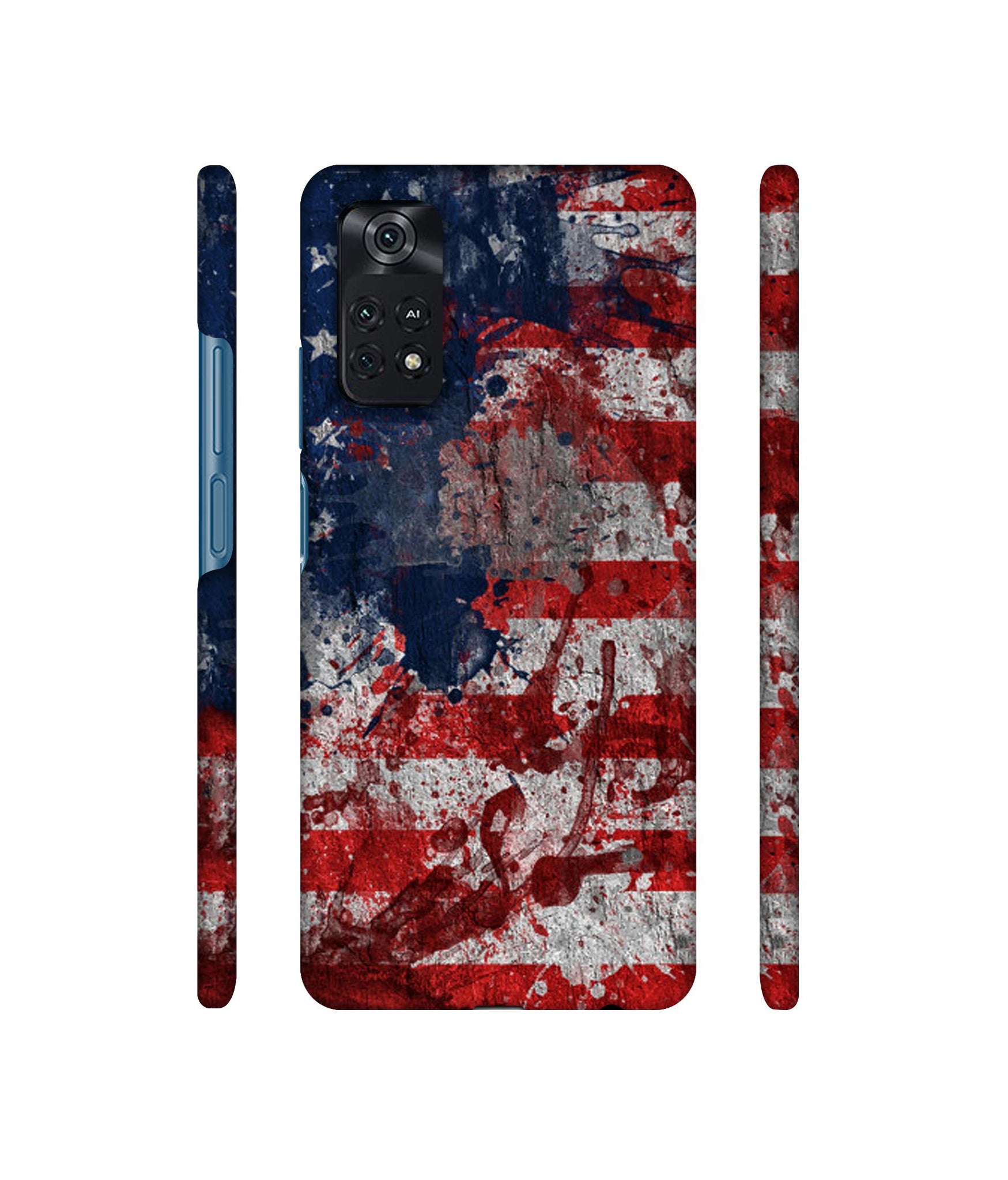 Painting American Designer Hard Back Cover for Mi Poco M4 Pro 4G
