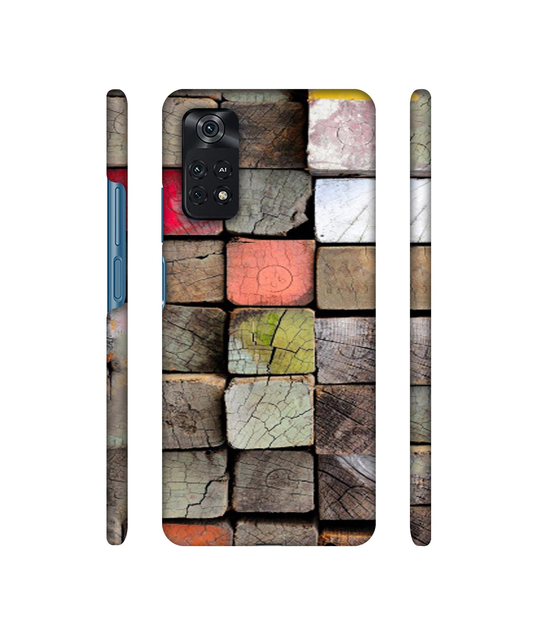Wood Lumber Paint Designer Hard Back Cover for Mi Poco M4 Pro 4G