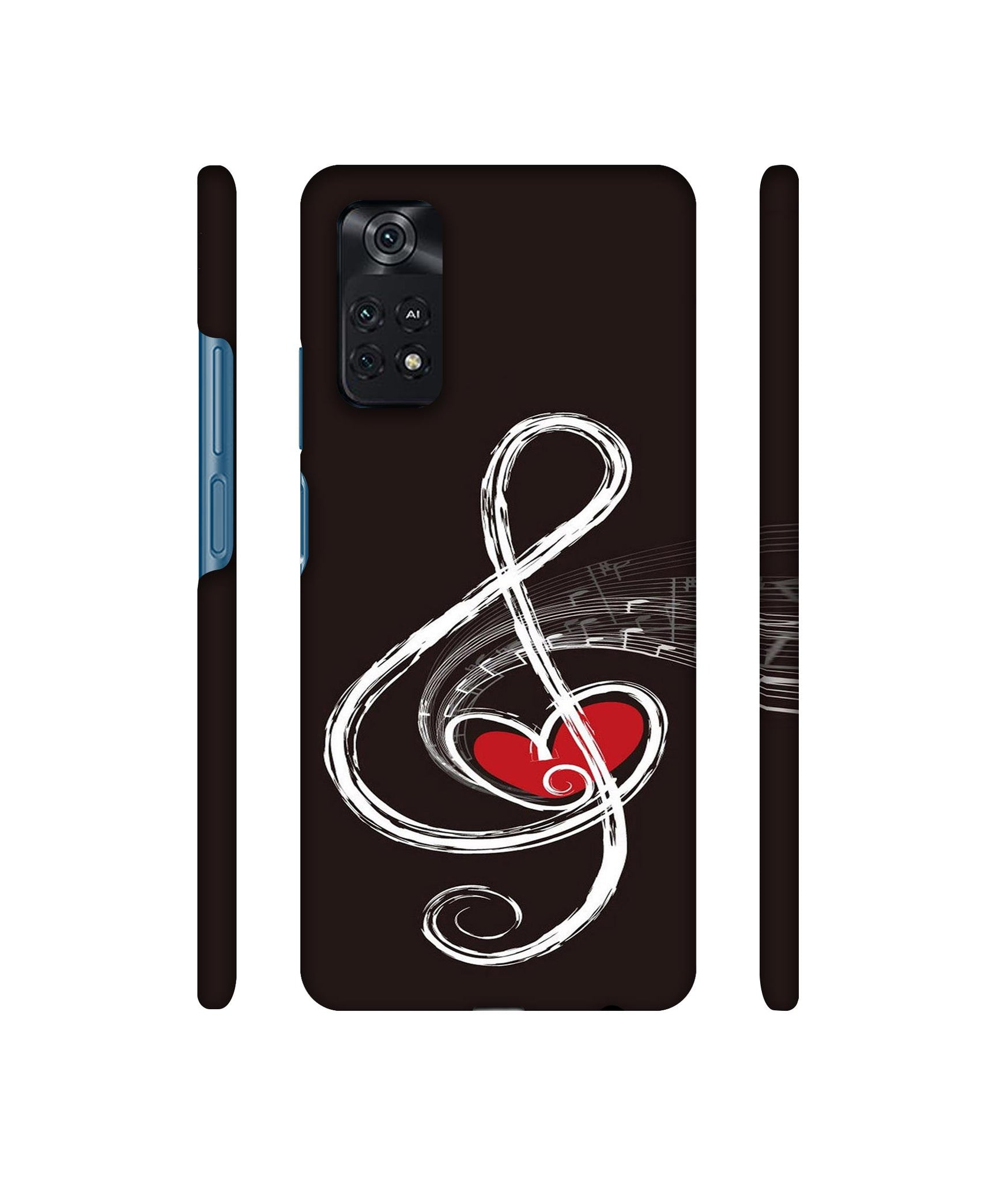 Love Note Music Designer Hard Back Cover for Mi Poco M4 Pro 4G