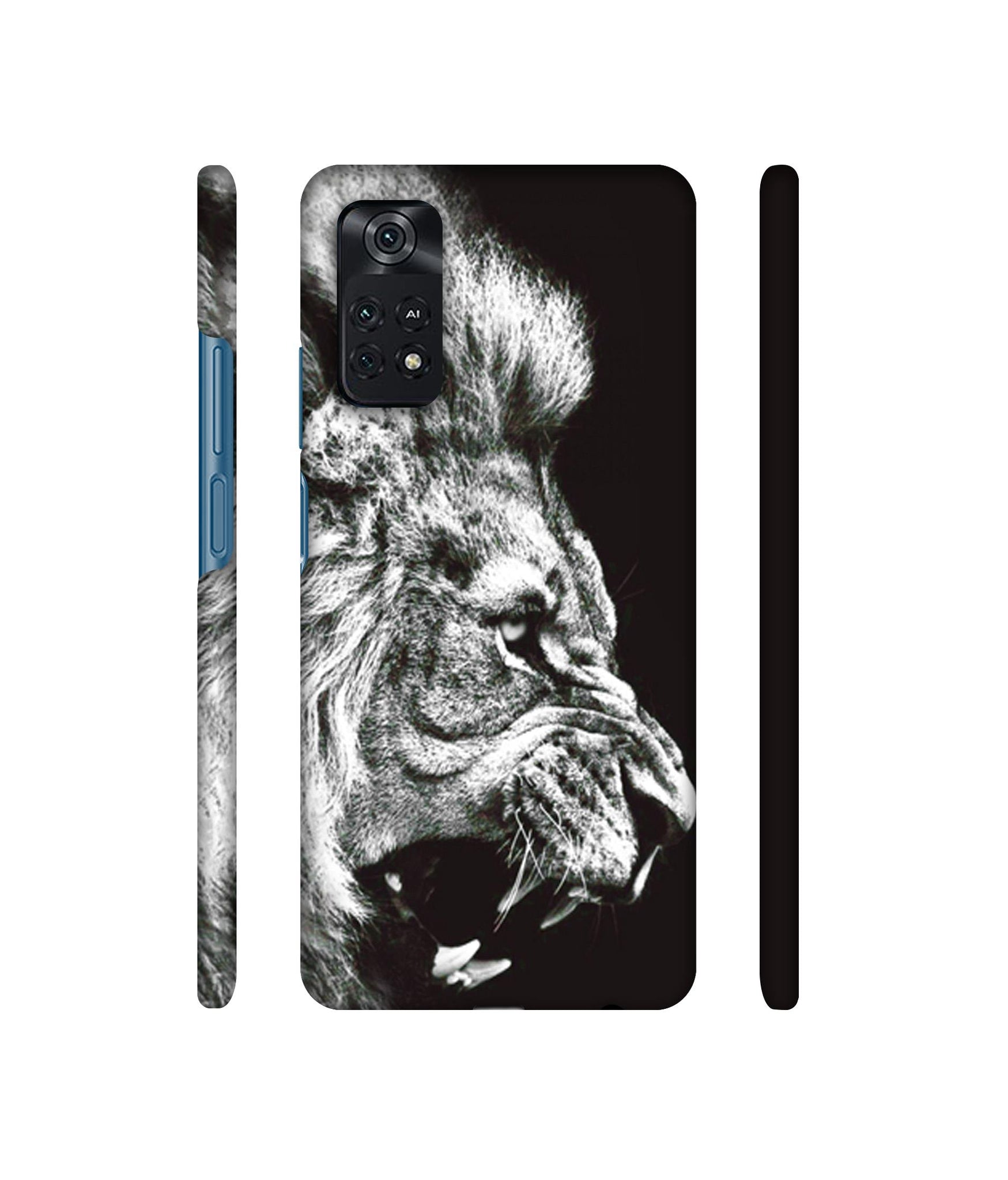 Angry Lion Designer Hard Back Cover for Mi Poco M4 Pro 4G