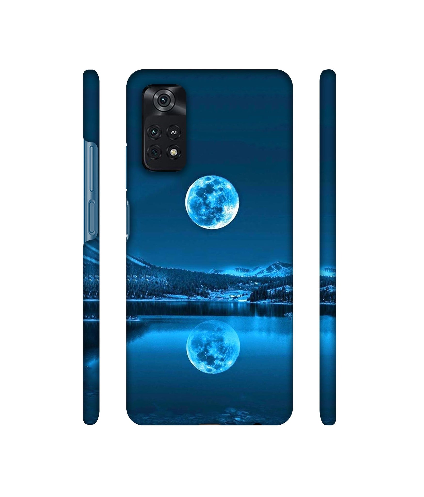 Awesome Moon Designer Hard Back Cover for Mi Poco M4 Pro 4G