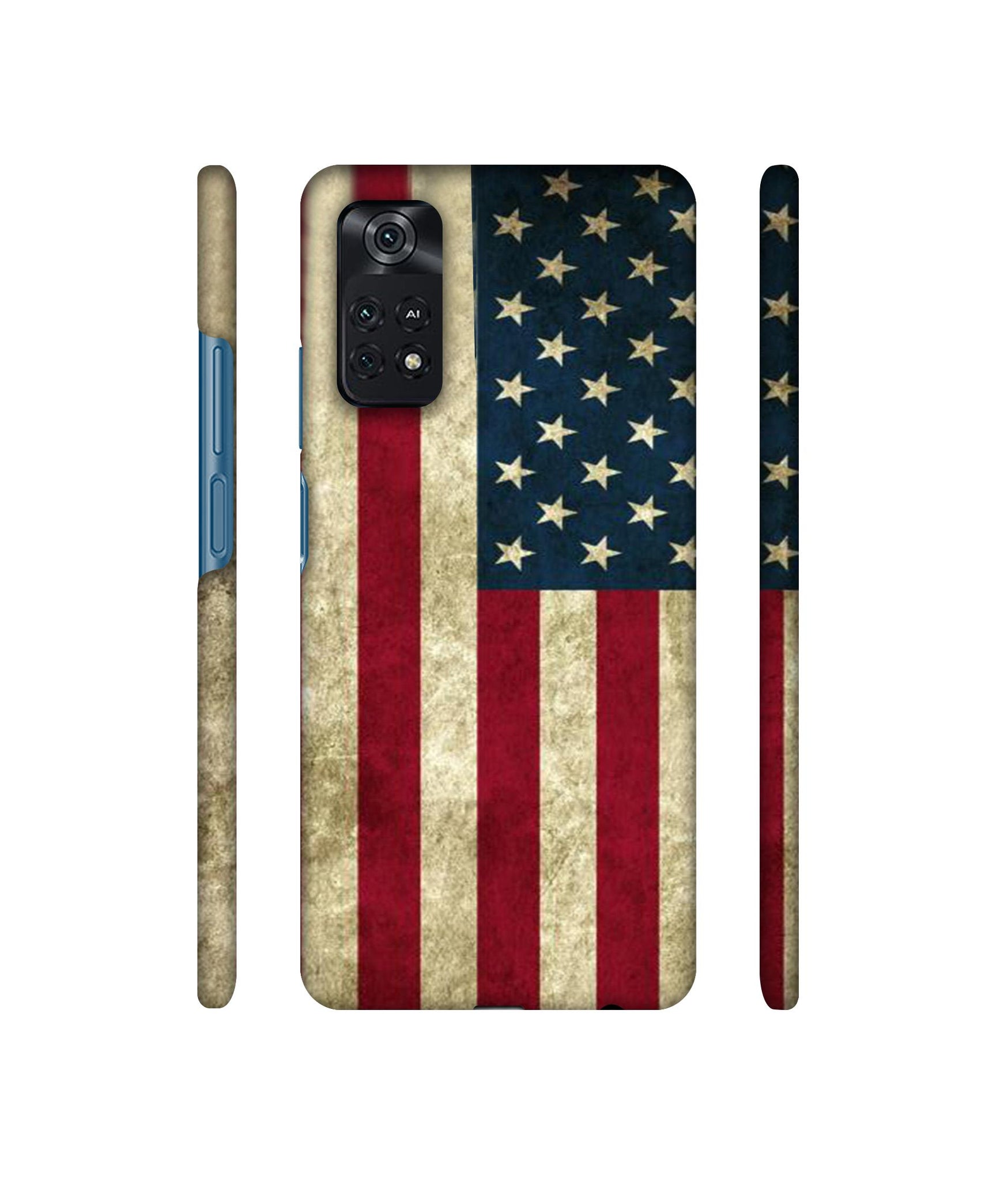 Vingate USA Flag Designer Hard Back Cover for Mi Poco M4 Pro 4G