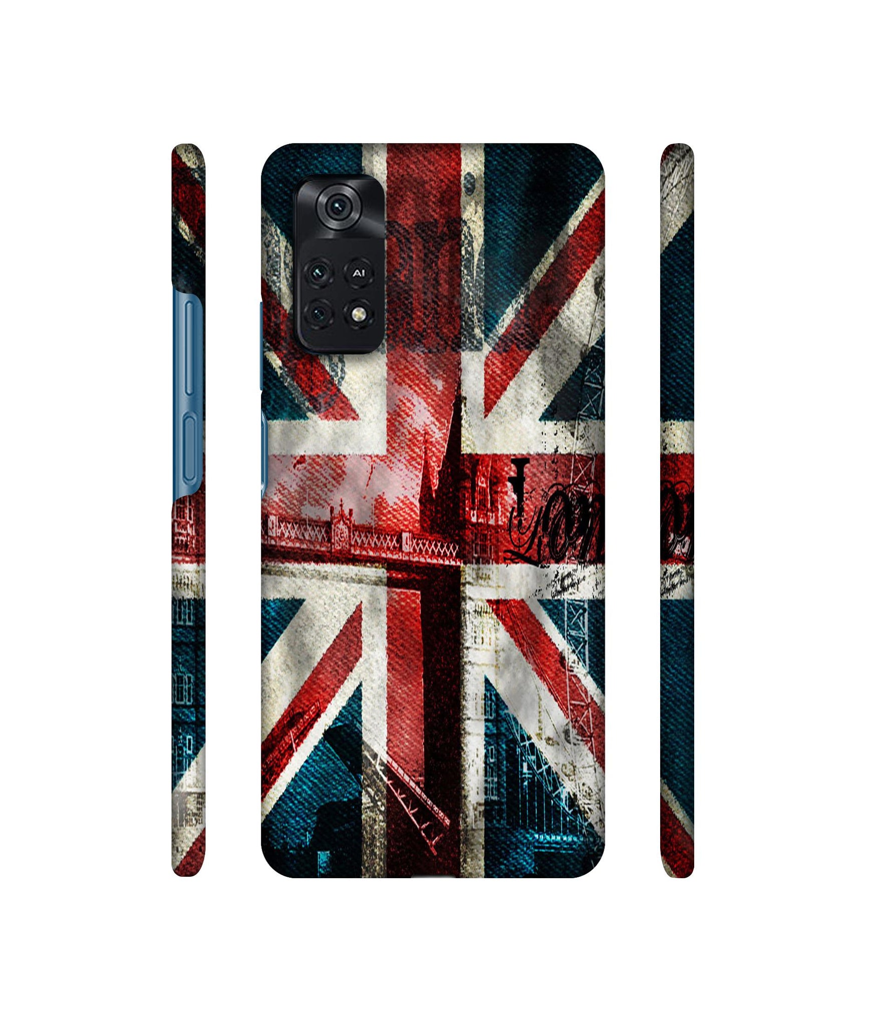 London Flag wallpaper Designer Hard Back Cover for Mi Poco M4 Pro 4G