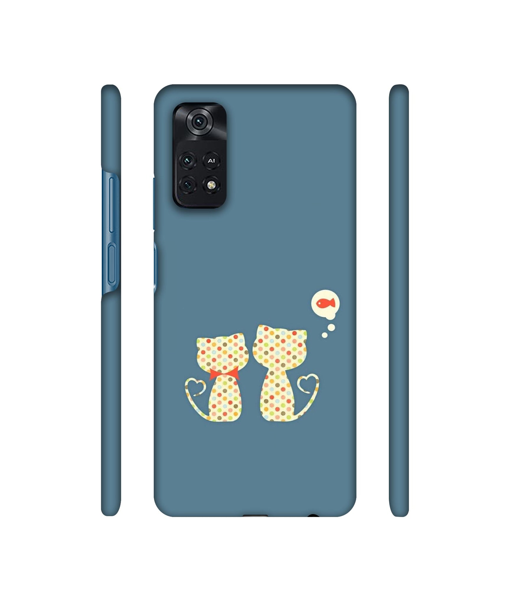 Fish On Mind Print Designer Hard Back Cover for Mi Poco M4 Pro 4G