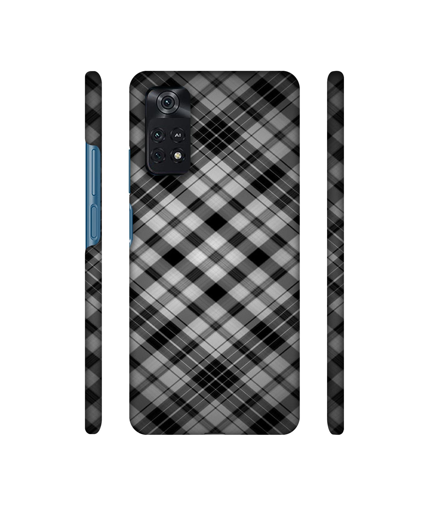 Black Stripes Pattern Designer Hard Back Cover for Mi Poco M4 Pro 4G