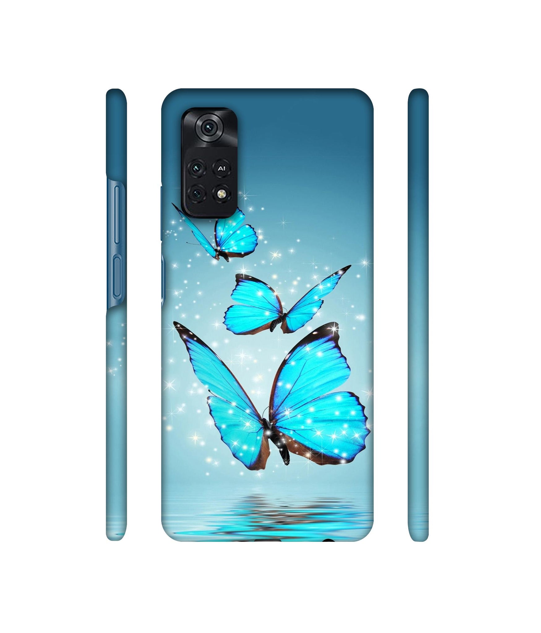 Flying Butterflies Designer Hard Back Cover for Mi Poco M4 Pro 4G