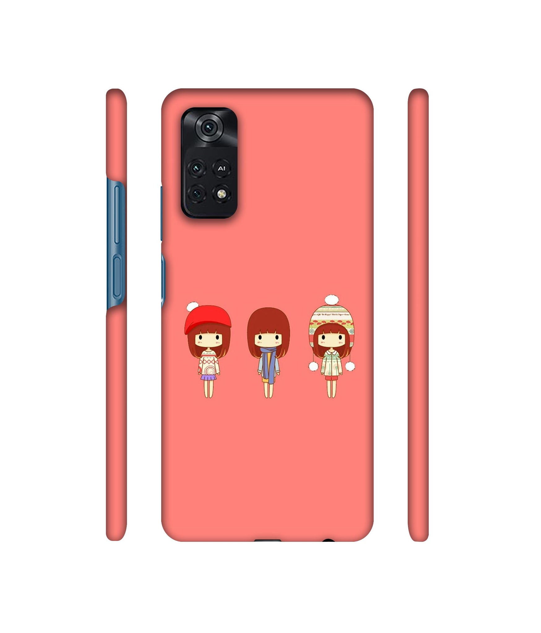 Cute Girls Designer Hard Back Cover for Mi Poco M4 Pro 4G