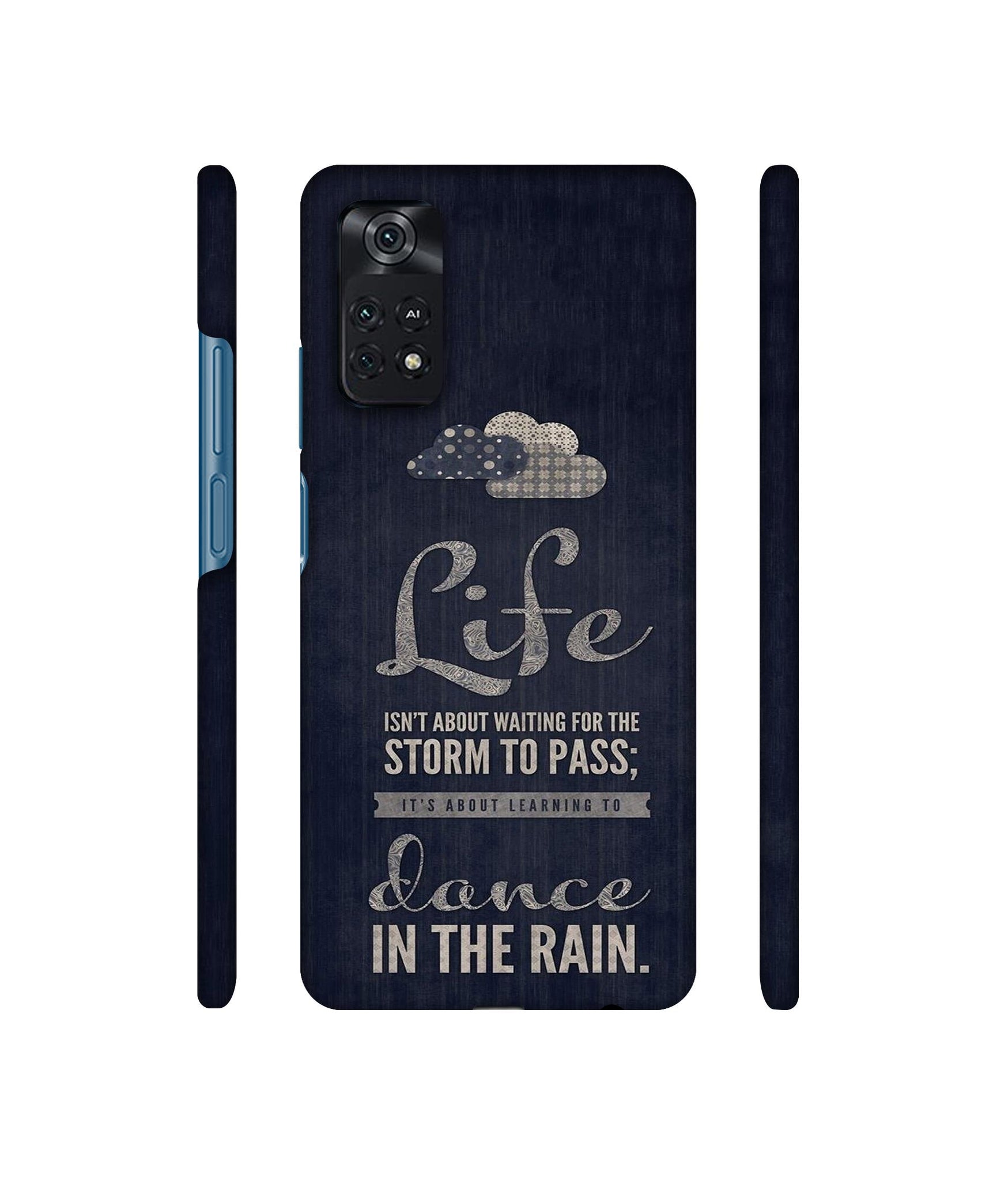 Life in The Rain Designer Hard Back Cover for Mi Poco M4 Pro 4G