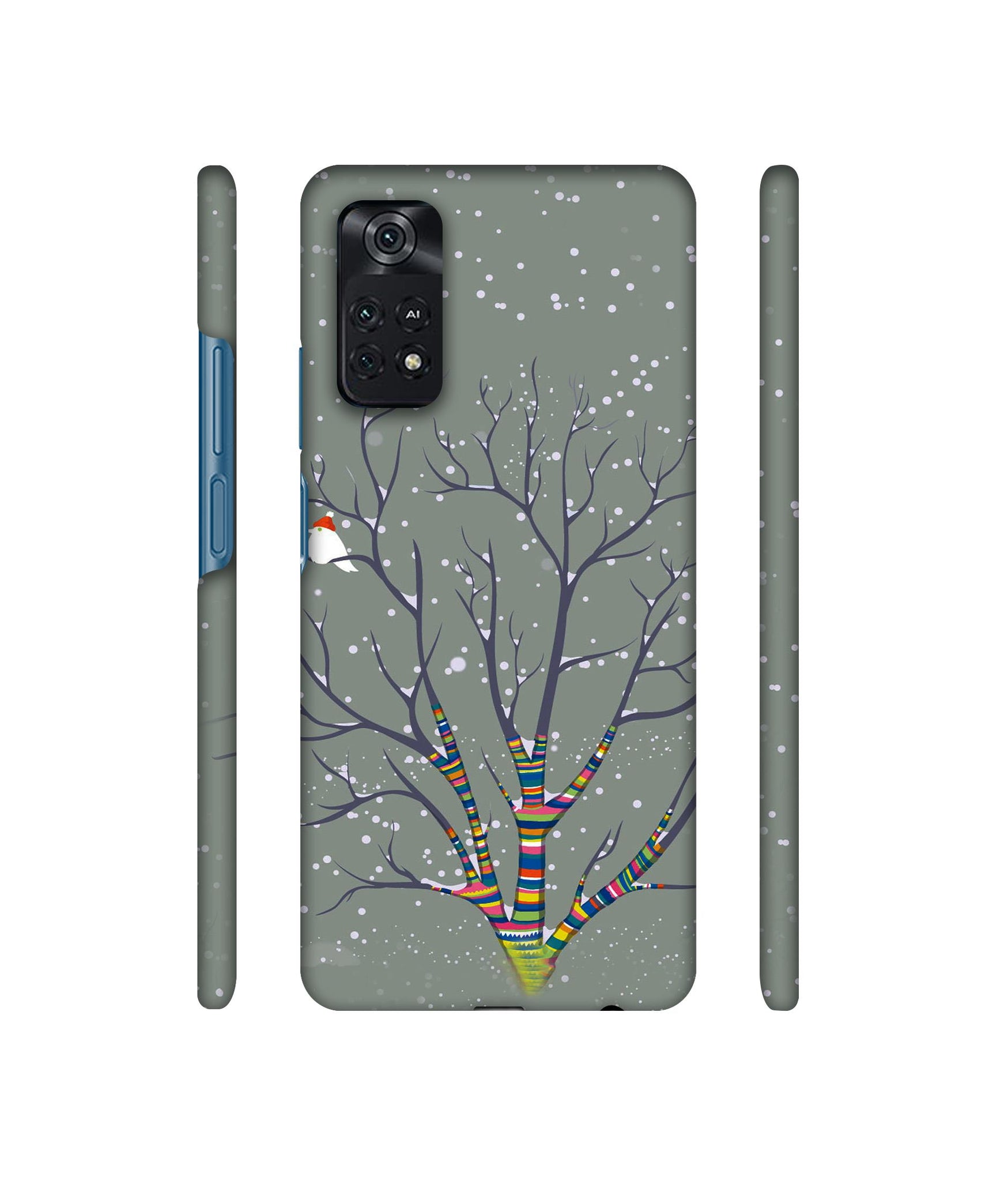 Winter Pattern Print Designer Hard Back Cover for Mi Poco M4 Pro 4G