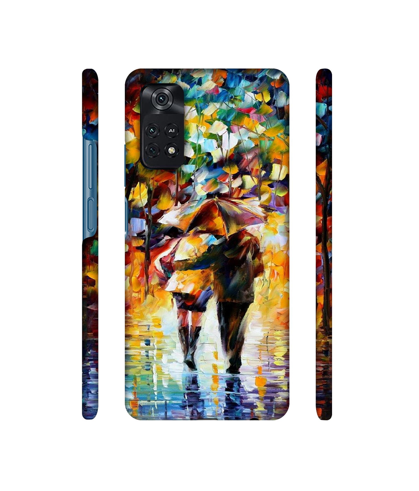 Paint Couple Pattern Designer Hard Back Cover for Mi Poco M4 Pro 4G