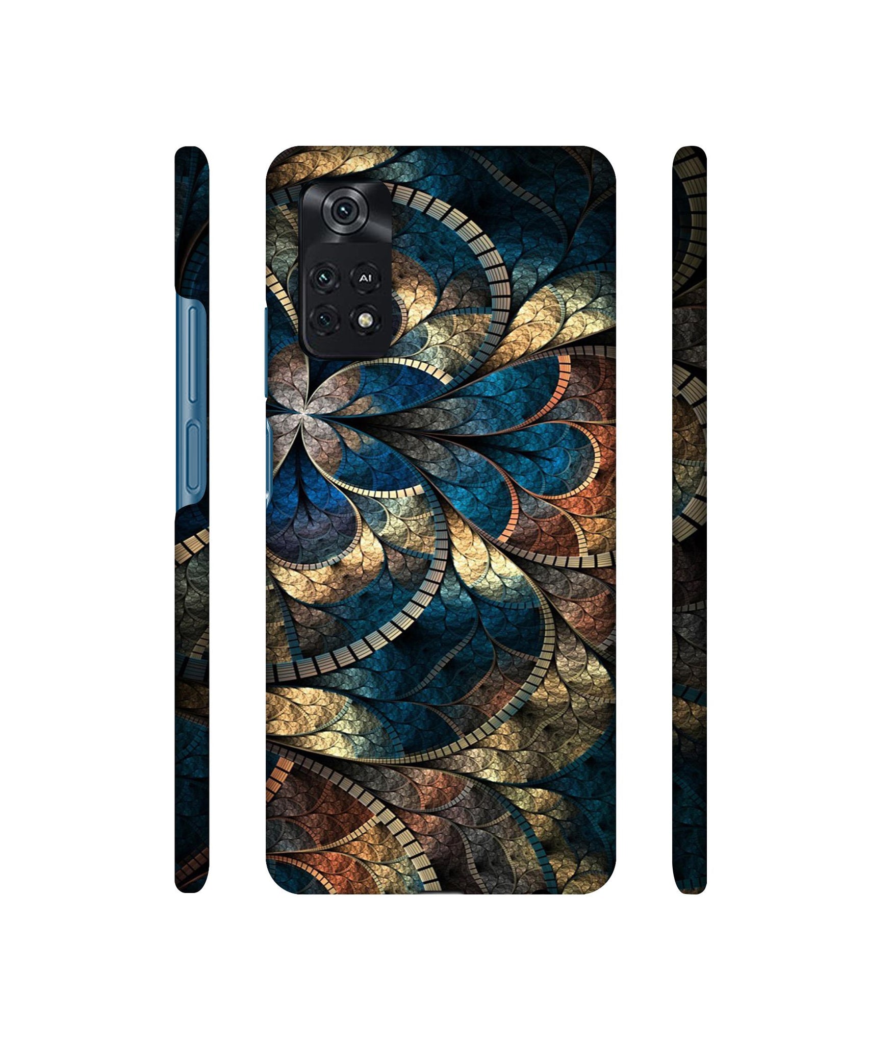 Fractional Pattern Designer Hard Back Cover for Mi Poco M4 Pro 4G