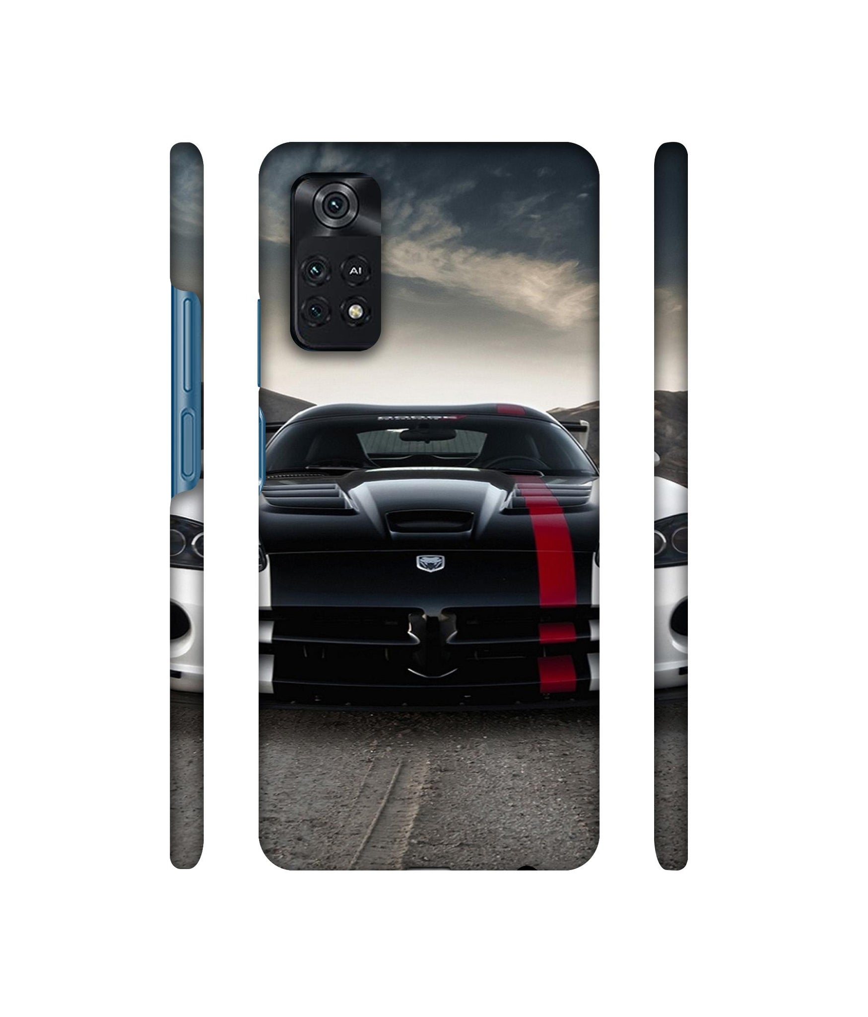 Sports Car Pattern Designer Hard Back Cover for Mi Poco M4 Pro 4G