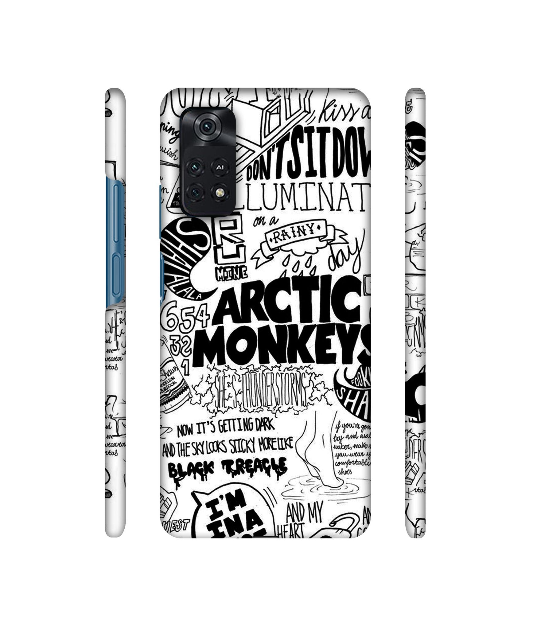 Arctic Monkeys Pattern Designer Hard Back Cover for Mi Poco M4 Pro 4G