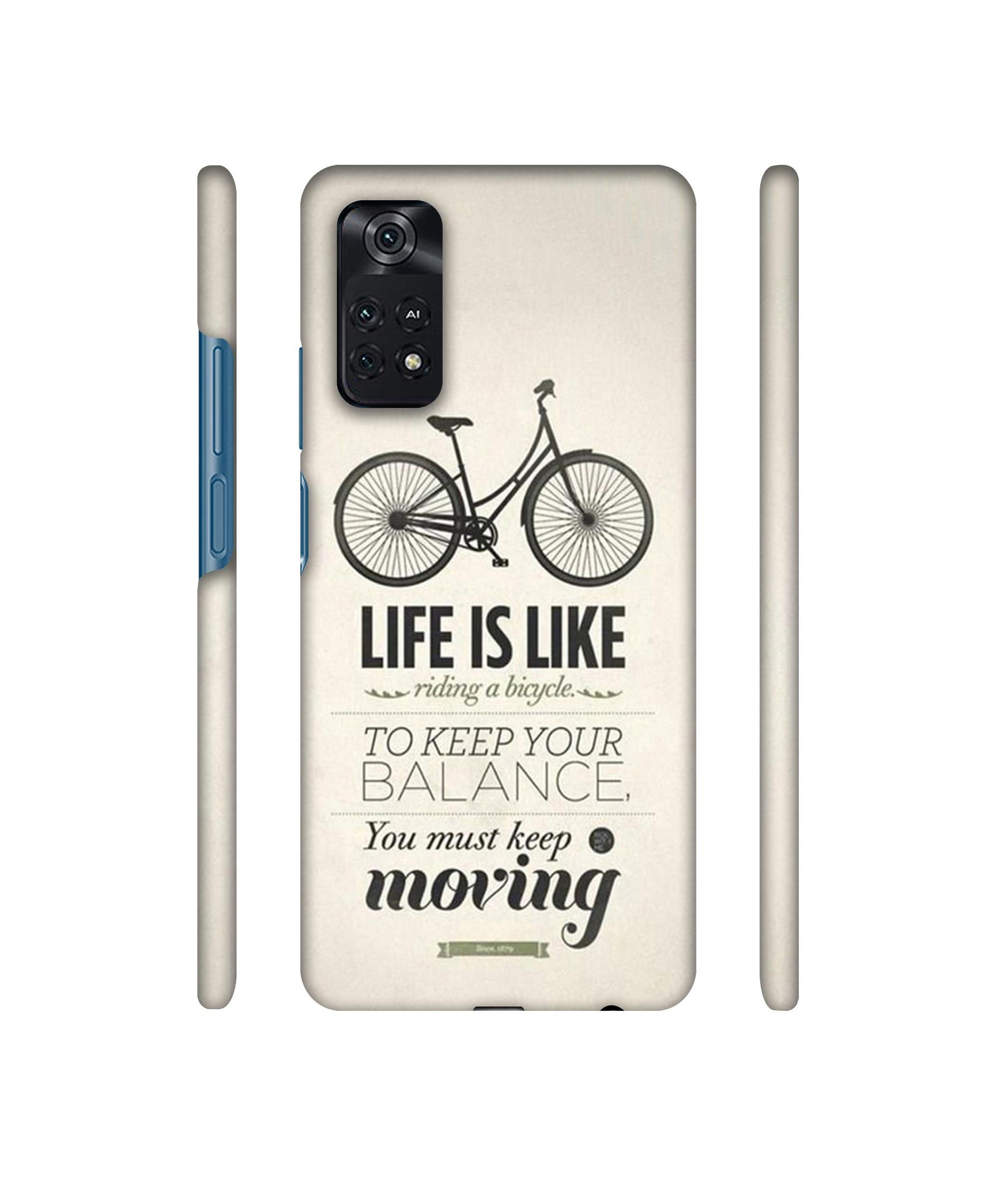 Life is Like Moving Designer Hard Back Cover for Mi Poco M4 Pro 4G