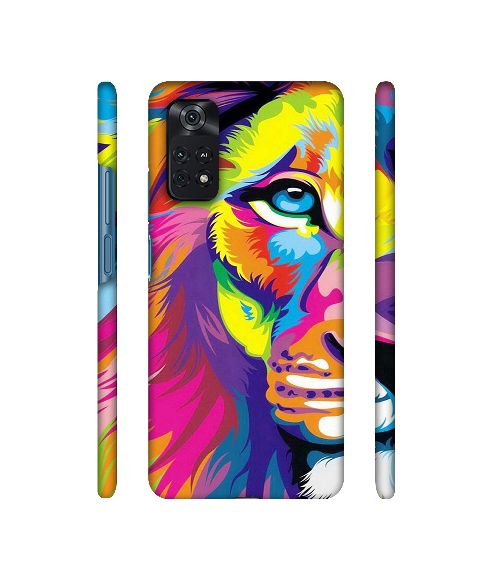 Lion Designer Hard Back Cover for Mi Poco M4 Pro 4G