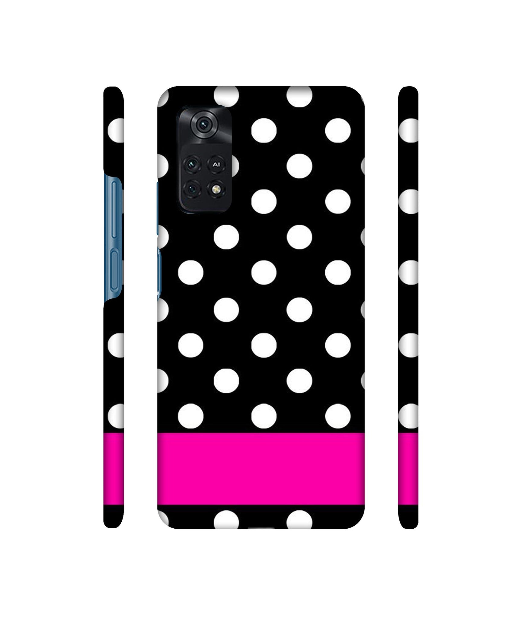 White Dots Pattern Designer Hard Back Cover for Mi Poco M4 Pro 4G