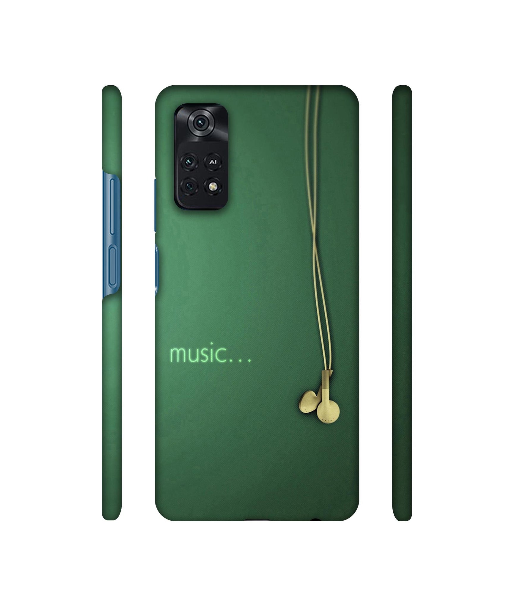 Headphone Music Designer Hard Back Cover for Mi Poco M4 Pro 4G