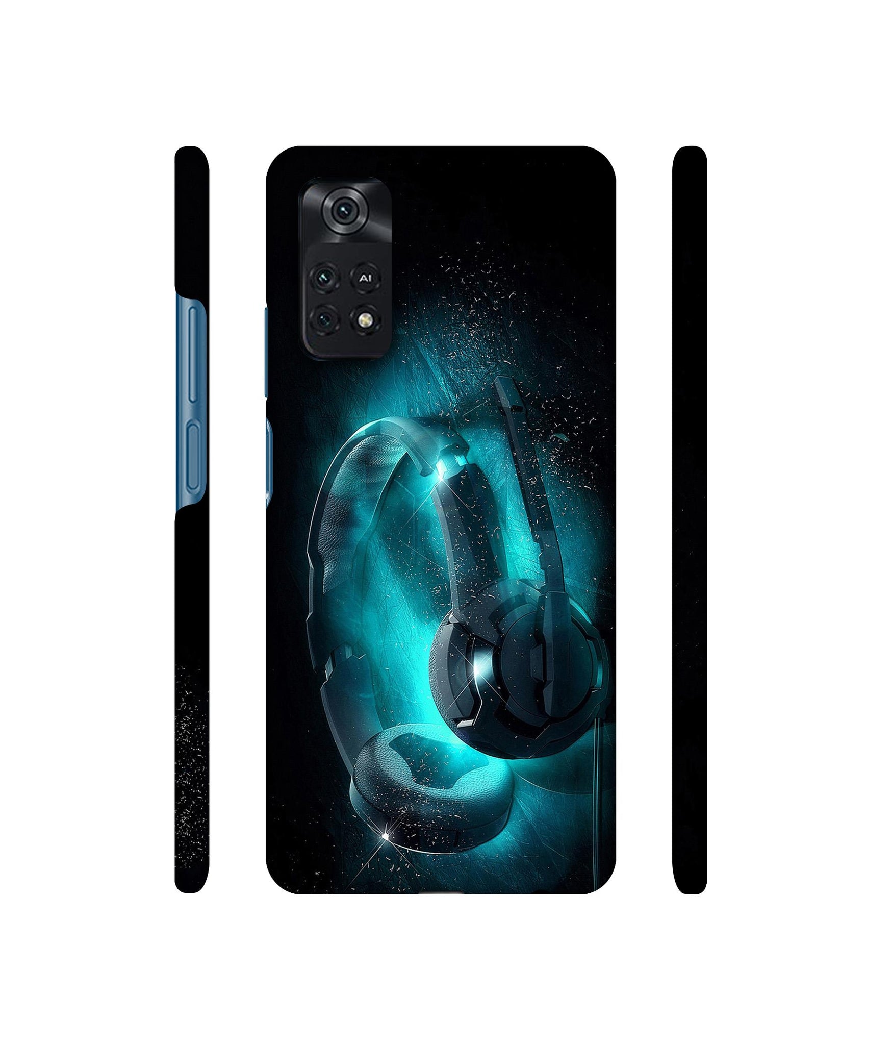 Cool Headphone Designer Hard Back Cover for Mi Poco M4 Pro 4G