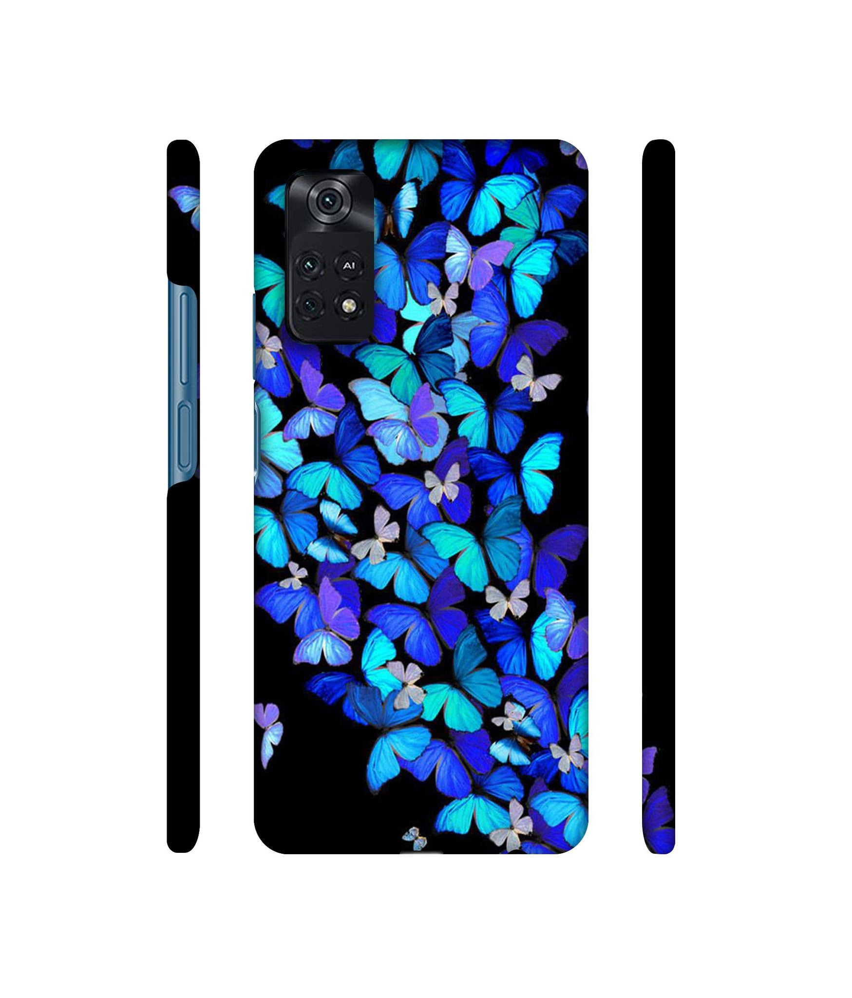 Butterfly Pattern Designer Hard Back Cover for Mi Poco M4 Pro 4G