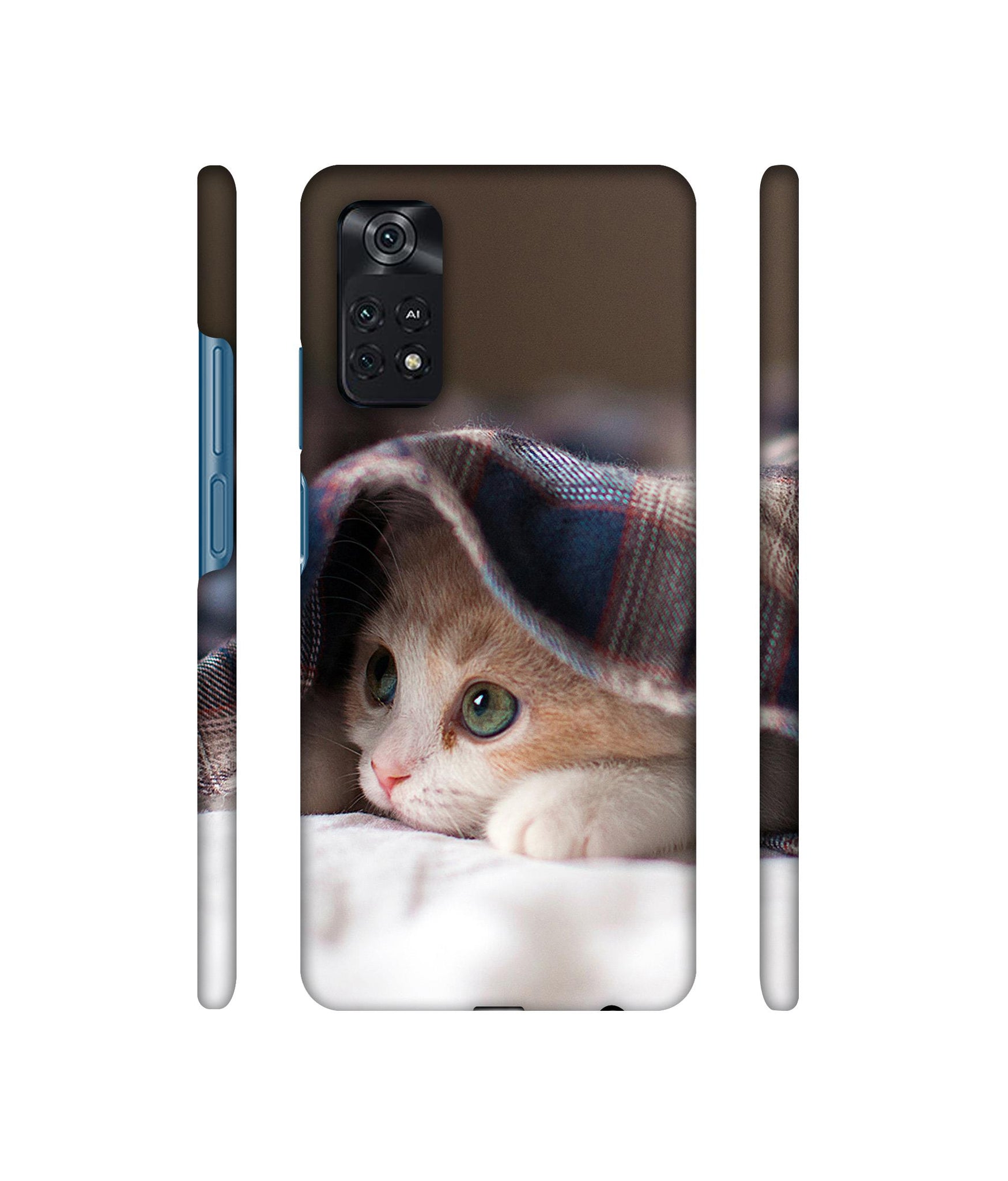 Sleepy Kitten Designer Hard Back Cover for Mi Poco M4 Pro 4G