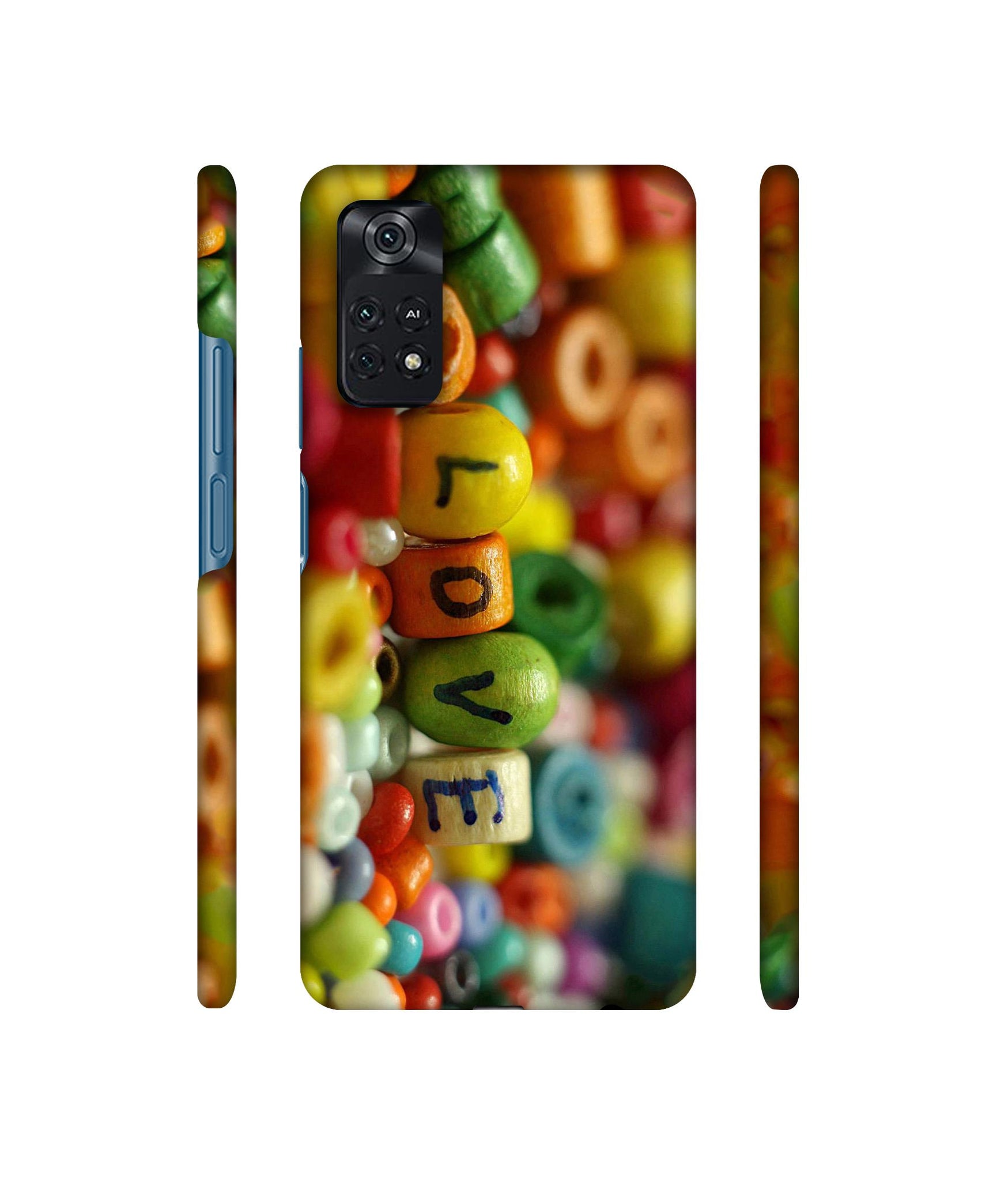 Colorful Love Designer Hard Back Cover for Mi Poco M4 Pro 4G