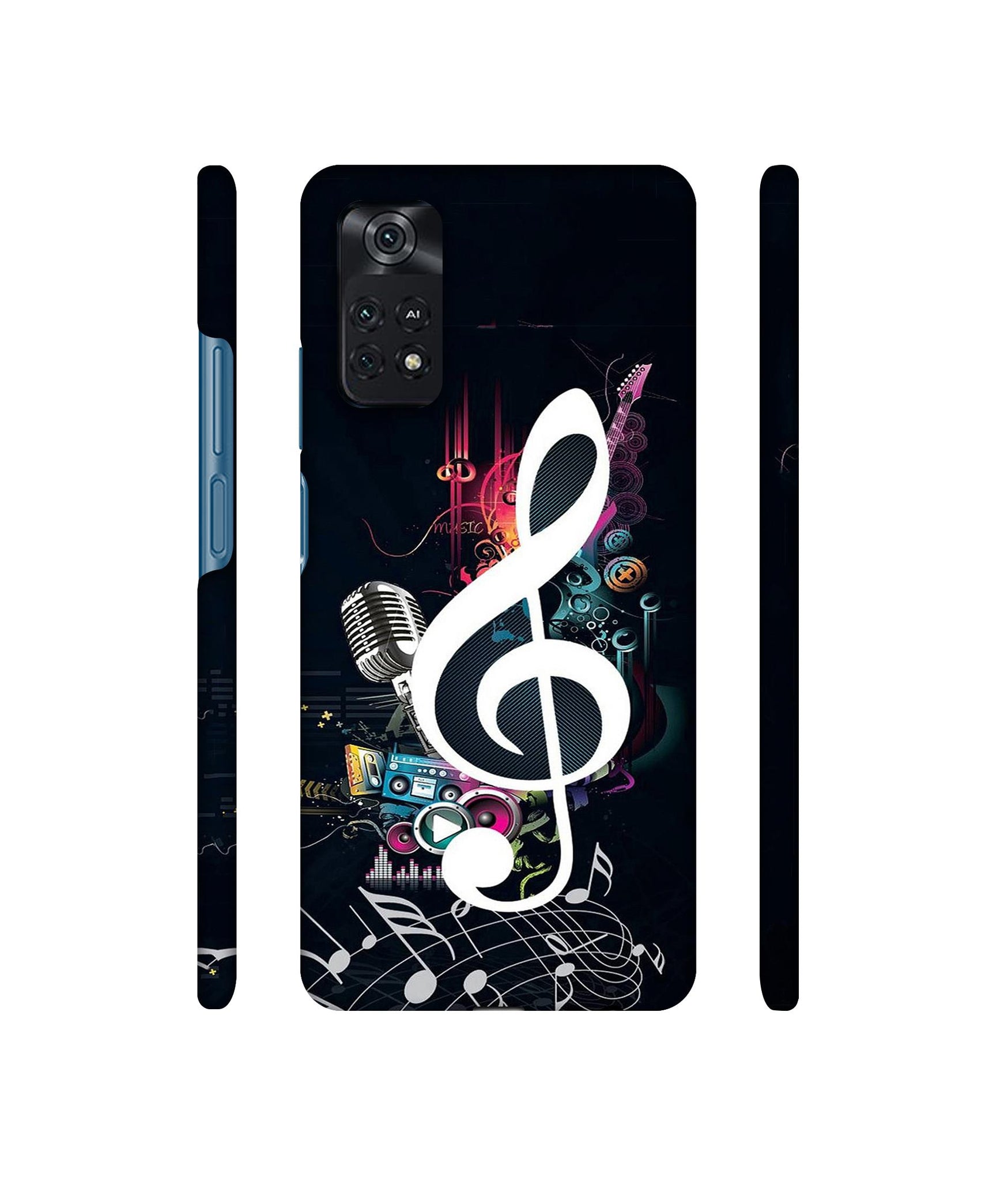 Mike and Music Designer Hard Back Cover for Mi Poco M4 Pro 4G