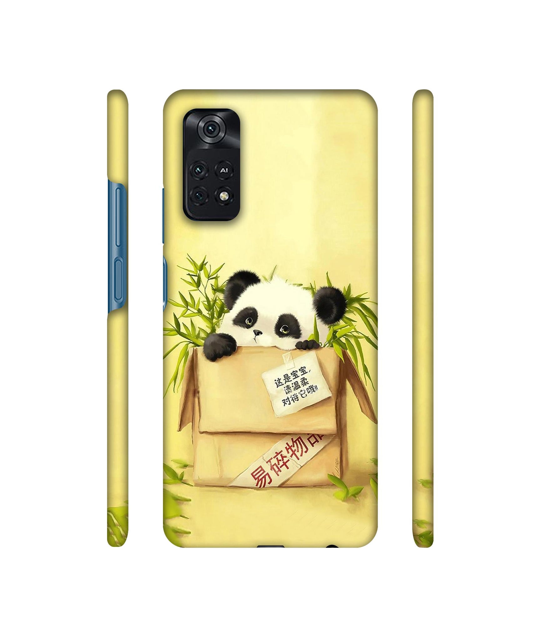 Panda In Box Designer Hard Back Cover for Mi Poco M4 Pro 4G
