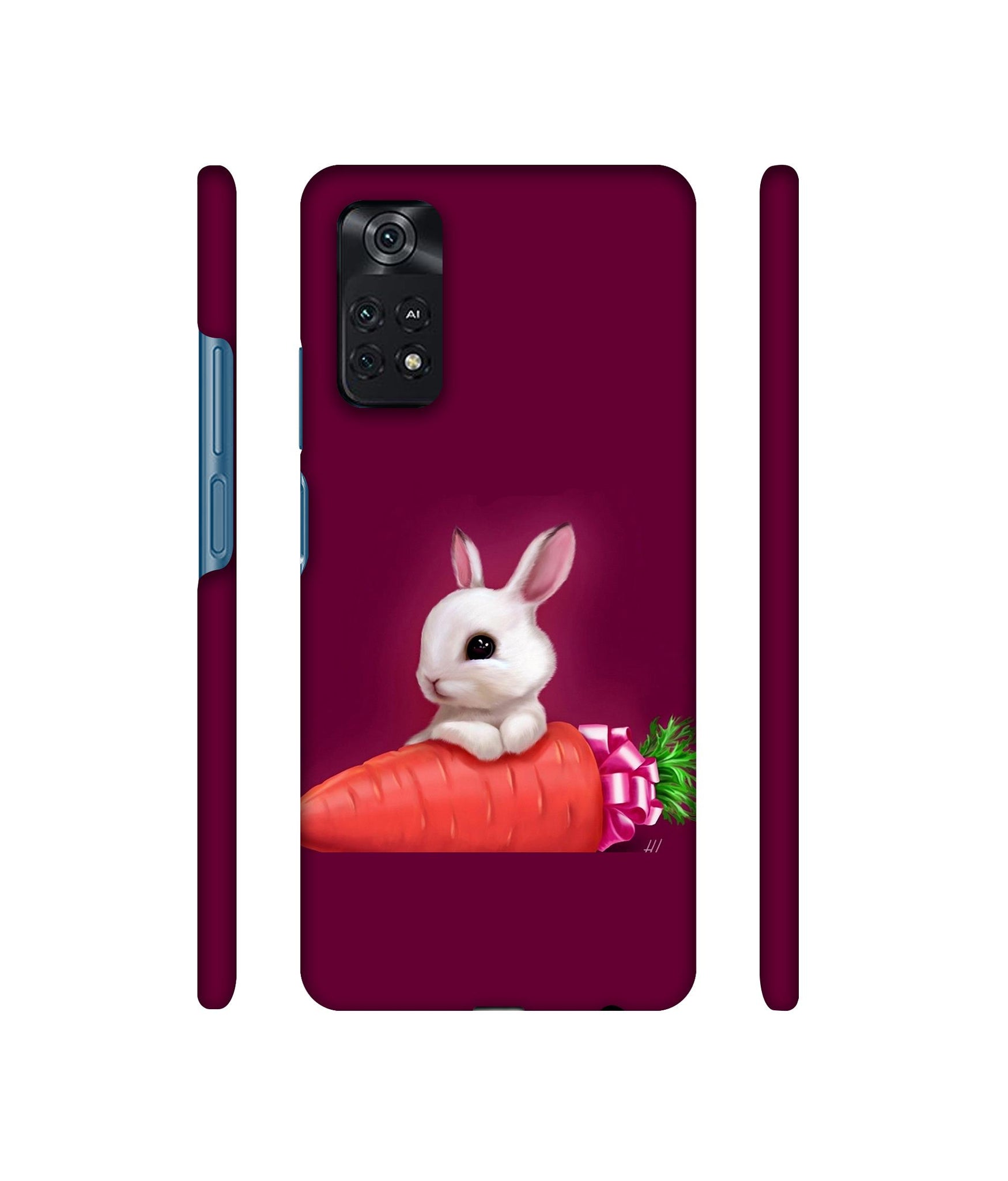 Bunny With Carrot Designer Hard Back Cover for Mi Poco M4 Pro 4G