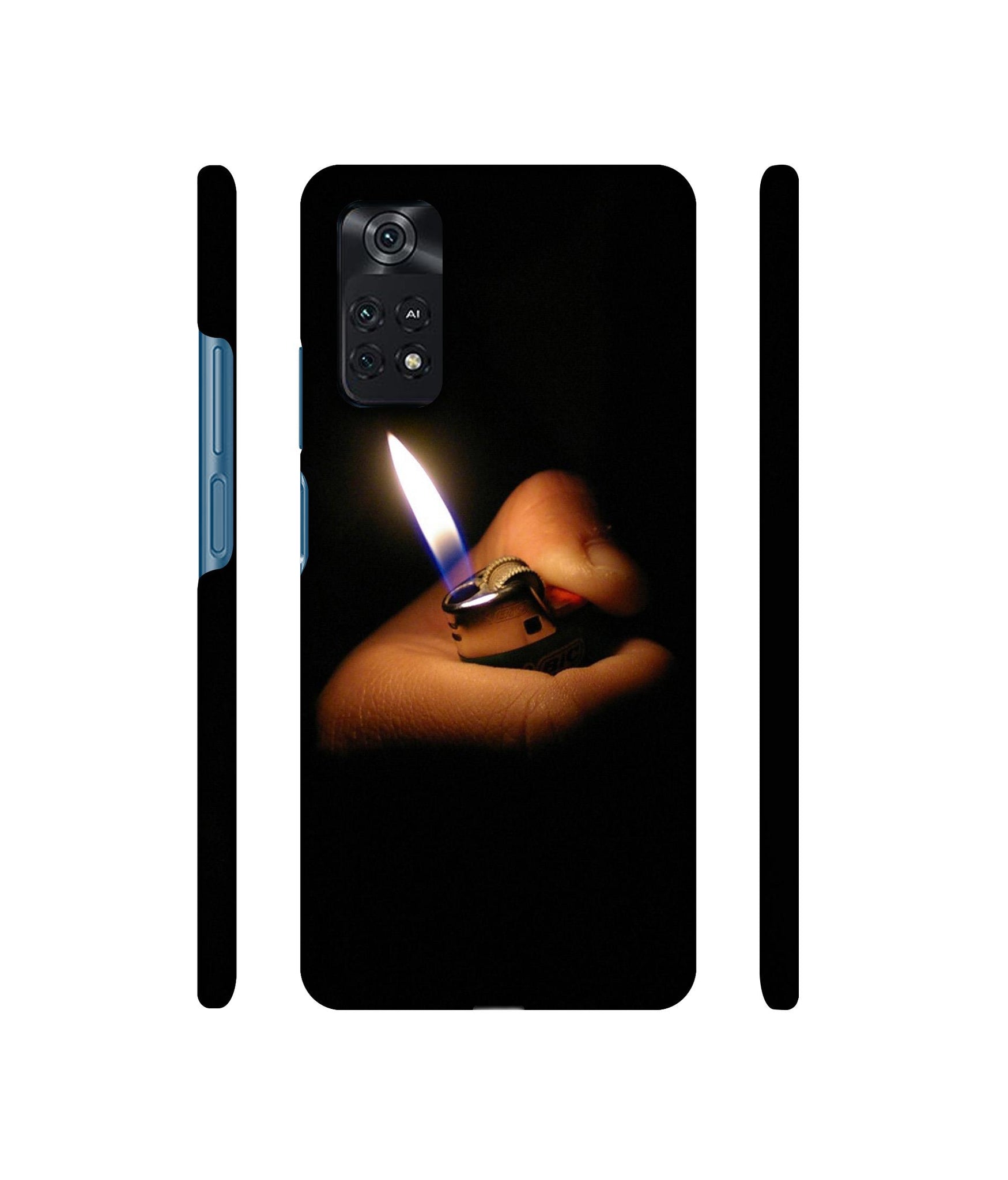 Lighter Flames Designer Hard Back Cover for Mi Poco M4 Pro 4G