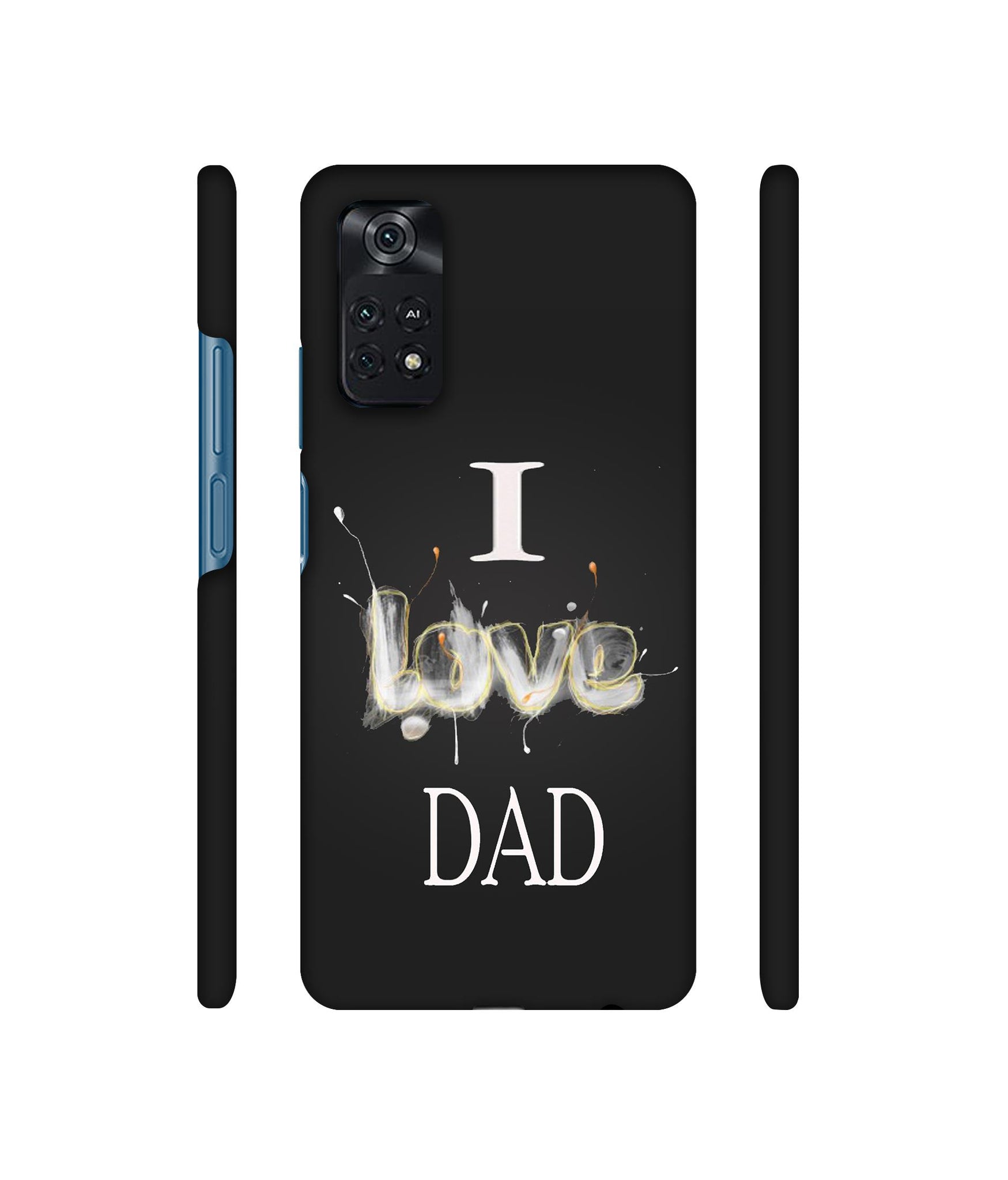 Happy Quote Designer Hard Back Cover for Mi Poco M4 Pro 4G