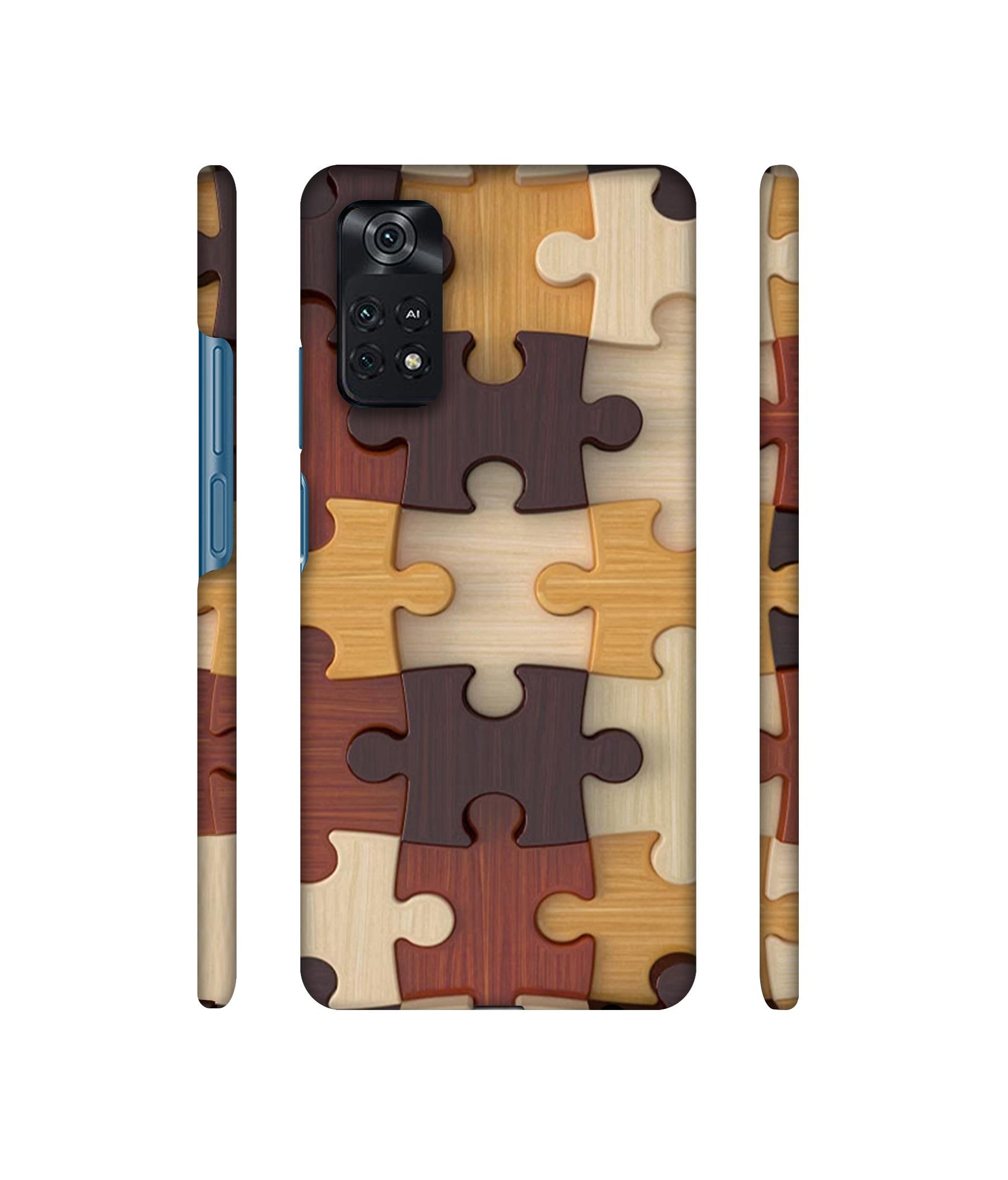 Puzzle Pattern Designer Hard Back Cover for Mi Poco M4 Pro 4G